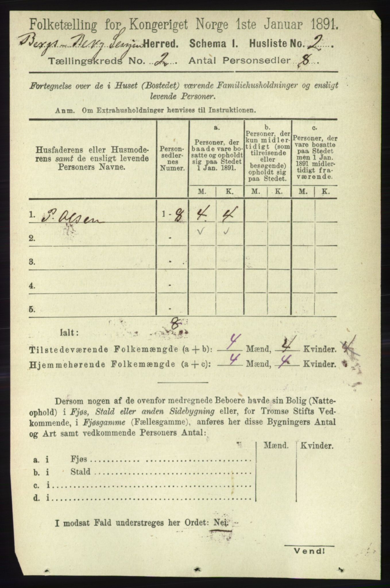 RA, 1891 census for 1929 Berg, 1891, p. 578