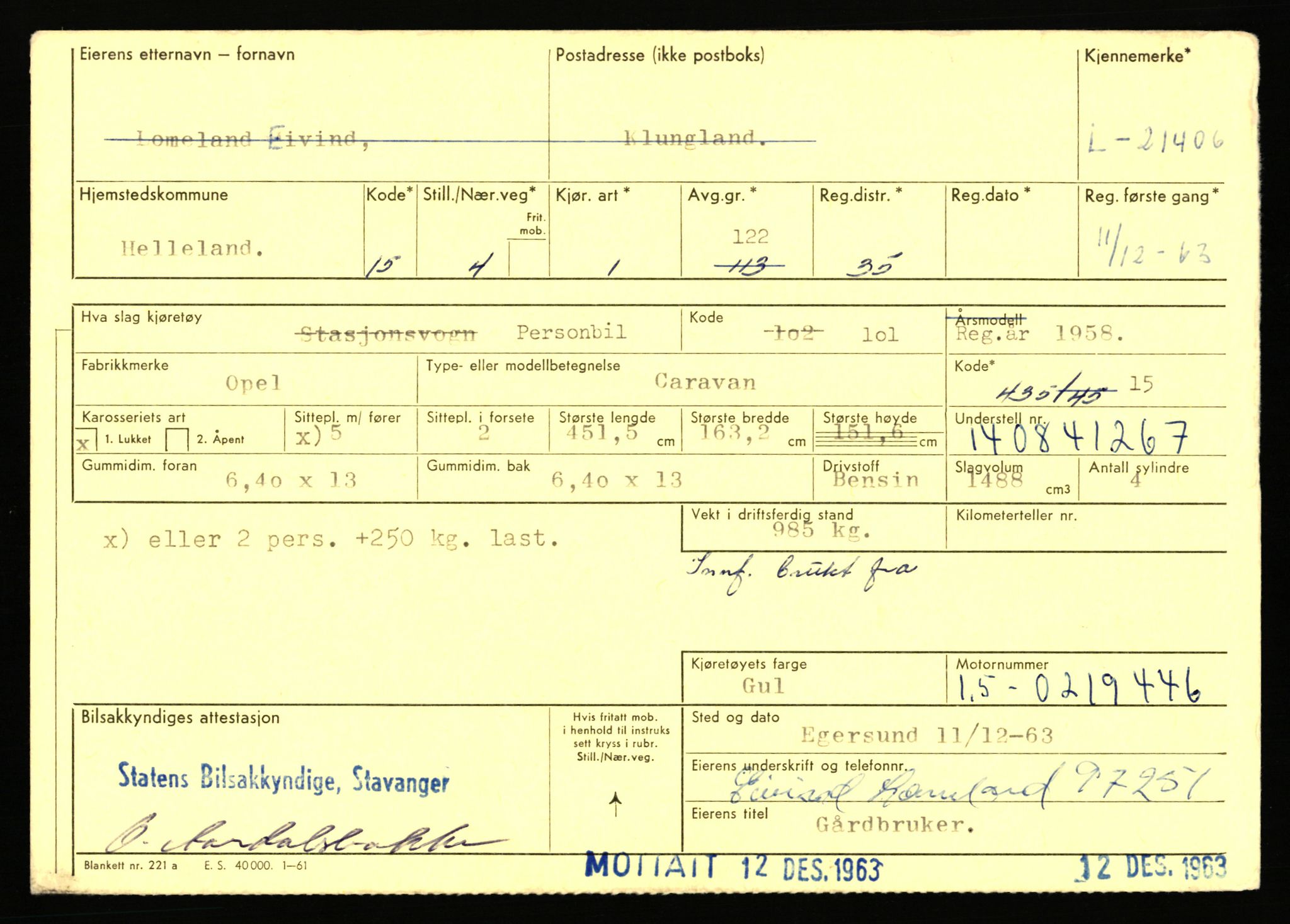 Stavanger trafikkstasjon, AV/SAST-A-101942/0/F/L0037: L-20500 - L-21499, 1930-1971, p. 2159