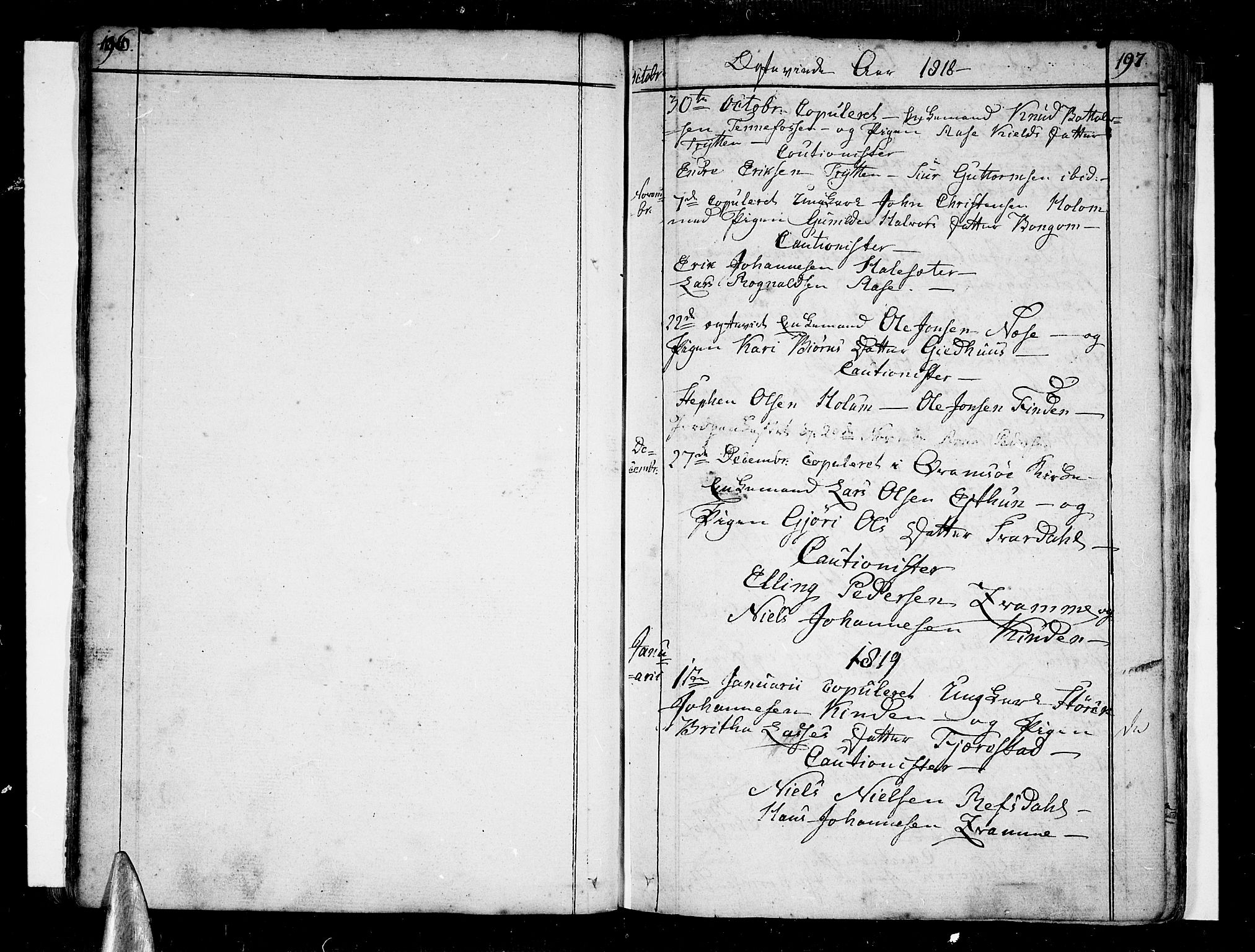 Vik sokneprestembete, SAB/A-81501: Parish register (official) no. A 5, 1787-1820, p. 196-197