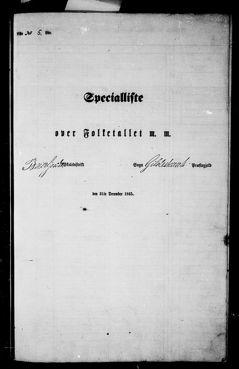RA, 1865 census for Gildeskål, 1865, p. 63