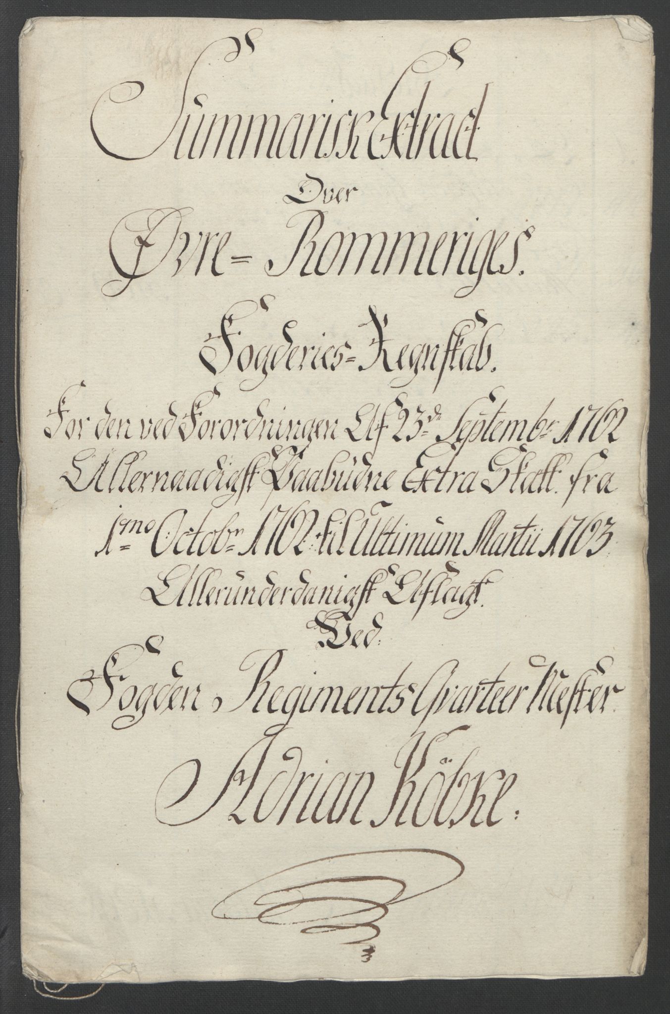 Rentekammeret inntil 1814, Reviderte regnskaper, Fogderegnskap, AV/RA-EA-4092/R12/L0802: Ekstraskatten Øvre Romerike, 1762, p. 15