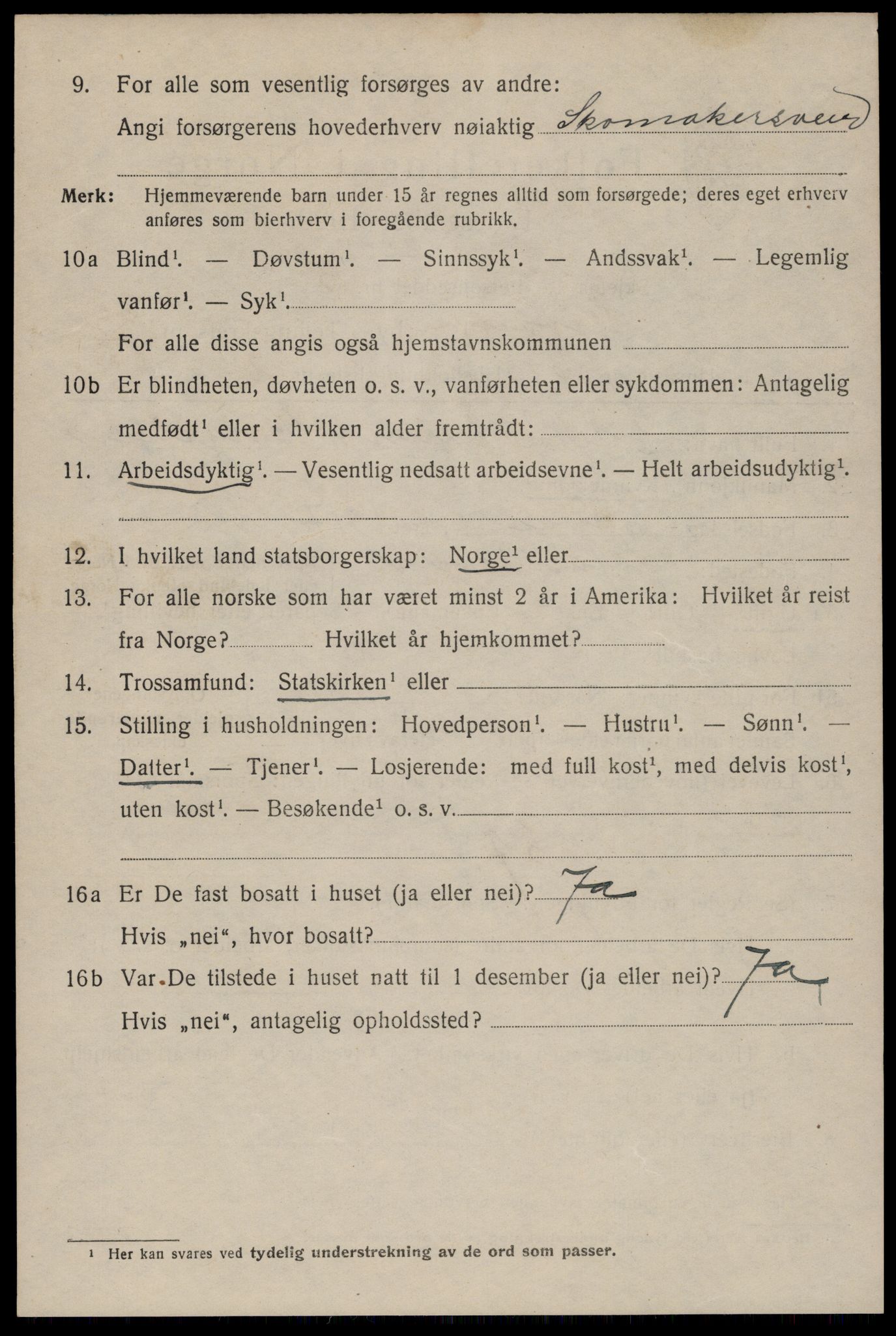 SAST, 1920 census for Stavanger, 1920, p. 90785