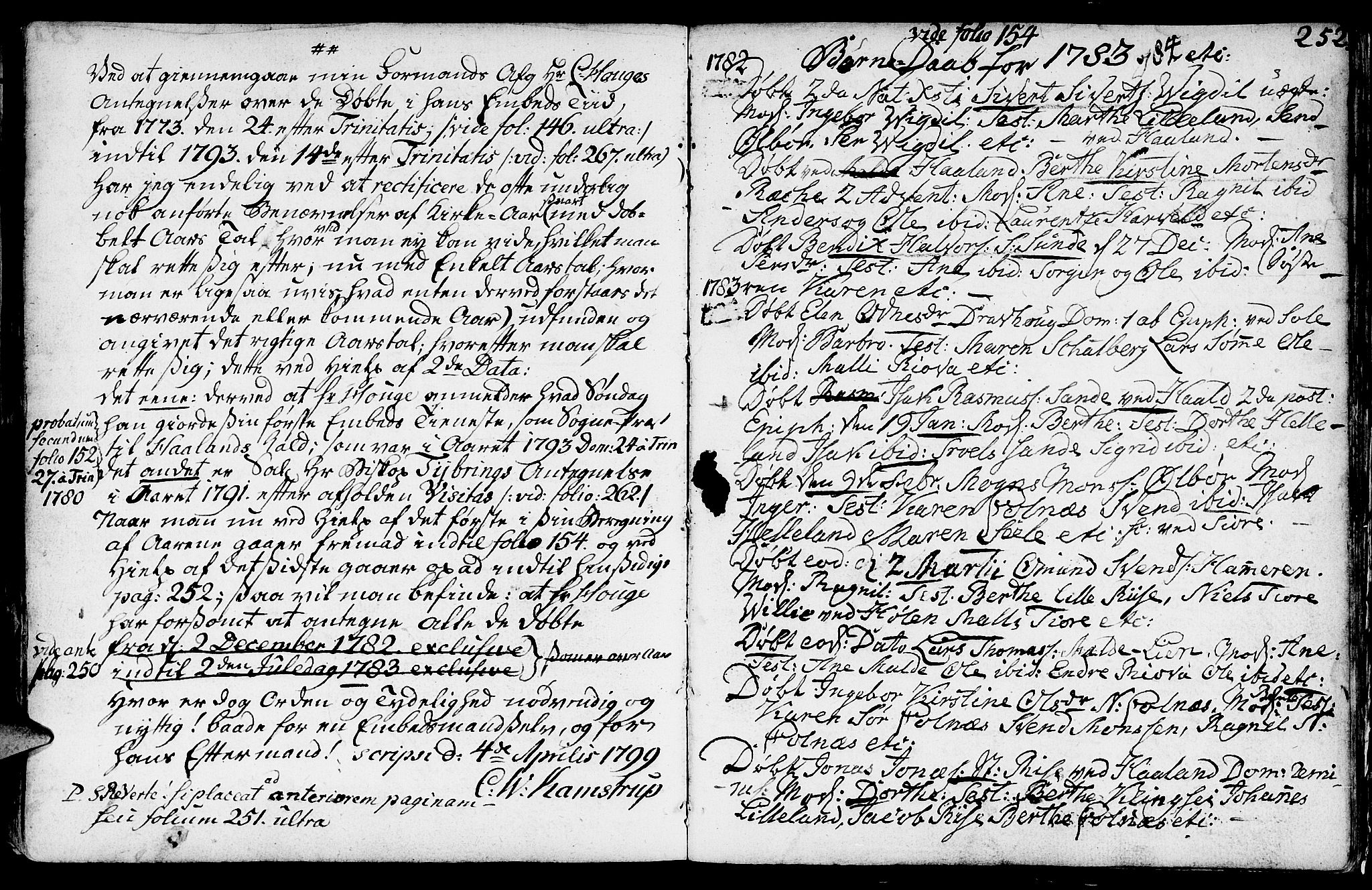 Håland sokneprestkontor, AV/SAST-A-101802/001/30BA/L0002: Parish register (official) no. A 2, 1722-1794, p. 252