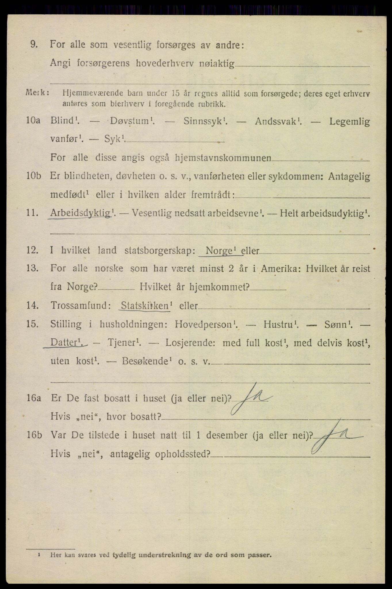 SAH, 1920 census for Folldal, 1920, p. 2082