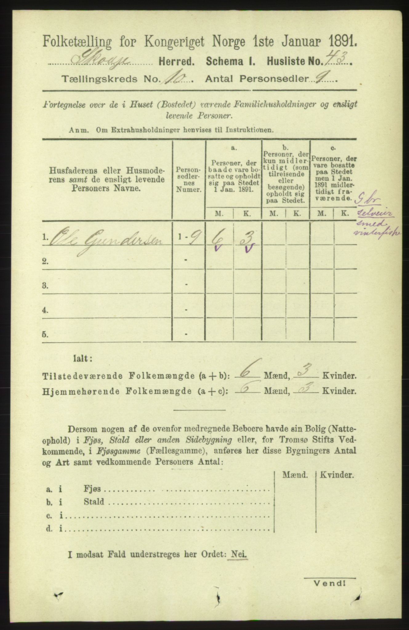 RA, 1891 census for 1529 Skodje, 1891, p. 2002