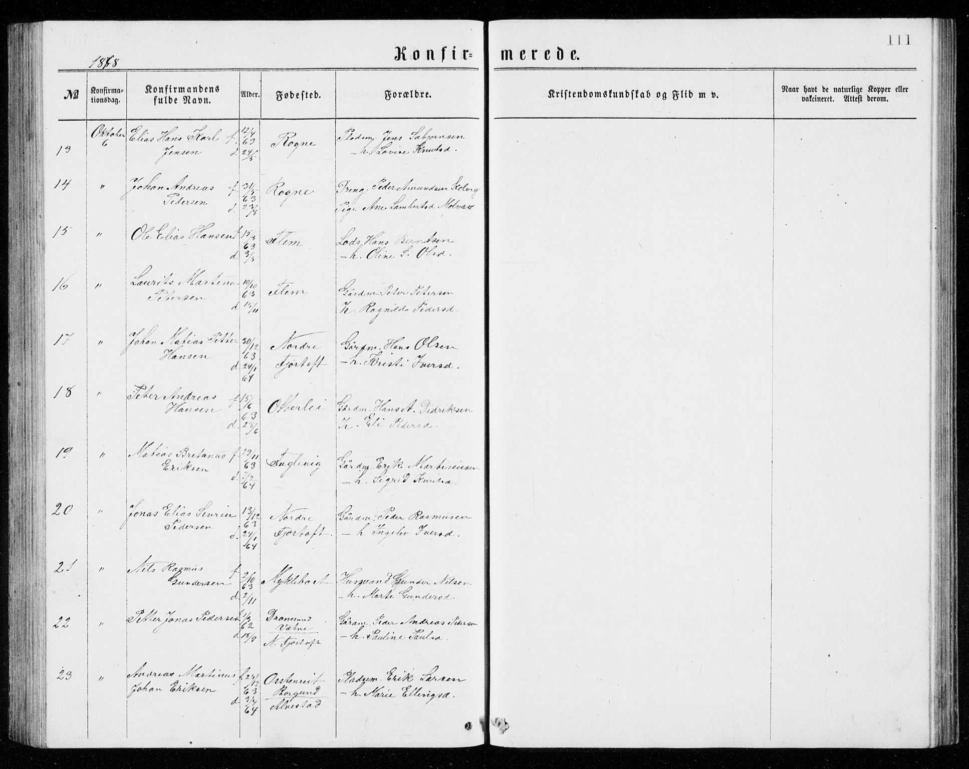 Ministerialprotokoller, klokkerbøker og fødselsregistre - Møre og Romsdal, AV/SAT-A-1454/536/L0509: Parish register (copy) no. 536C04, 1871-1881, p. 111