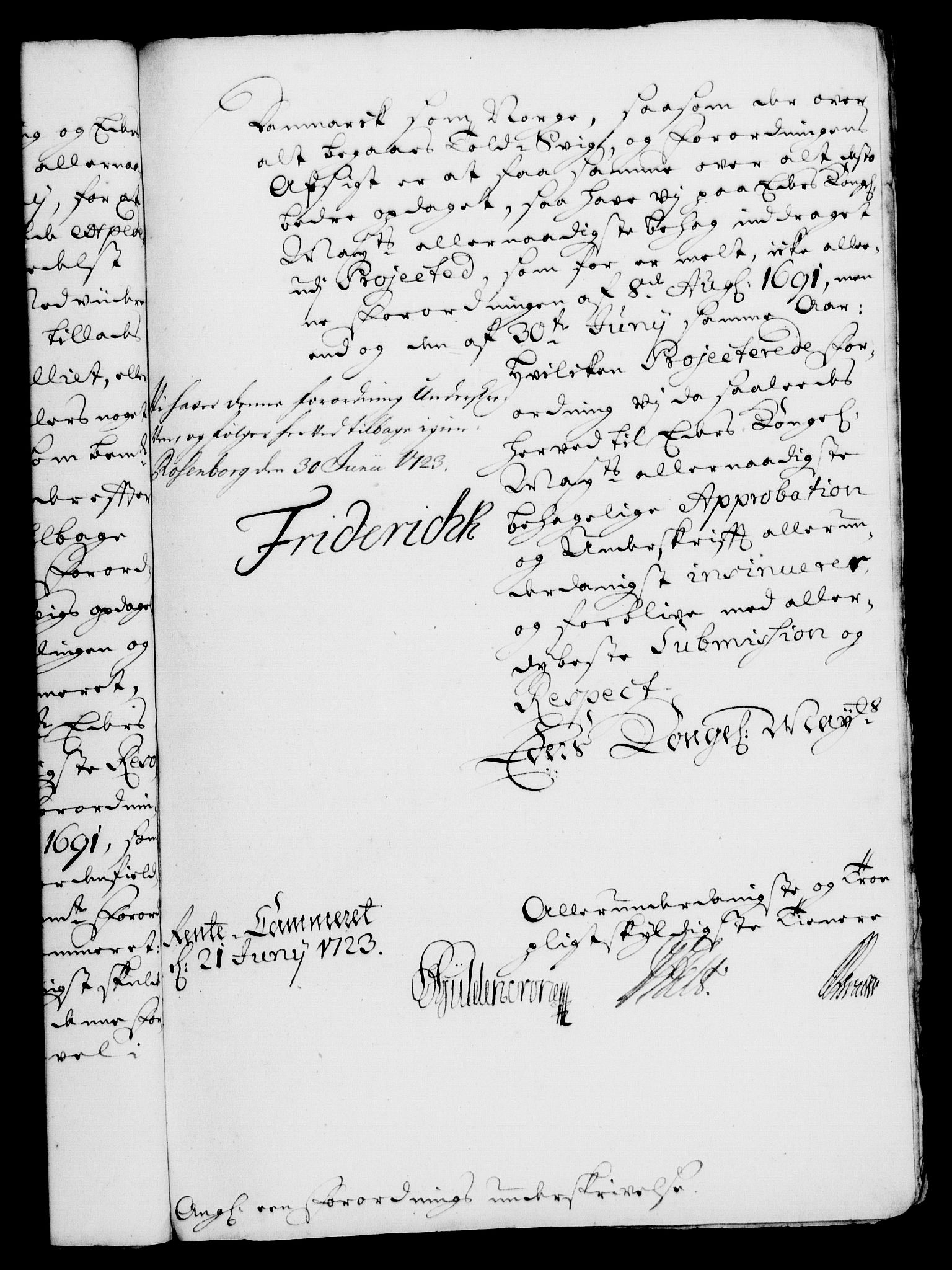 Rentekammeret, Kammerkanselliet, RA/EA-3111/G/Gf/Gfa/L0006: Norsk relasjons- og resolusjonsprotokoll (merket RK 52.6), 1723, p. 791