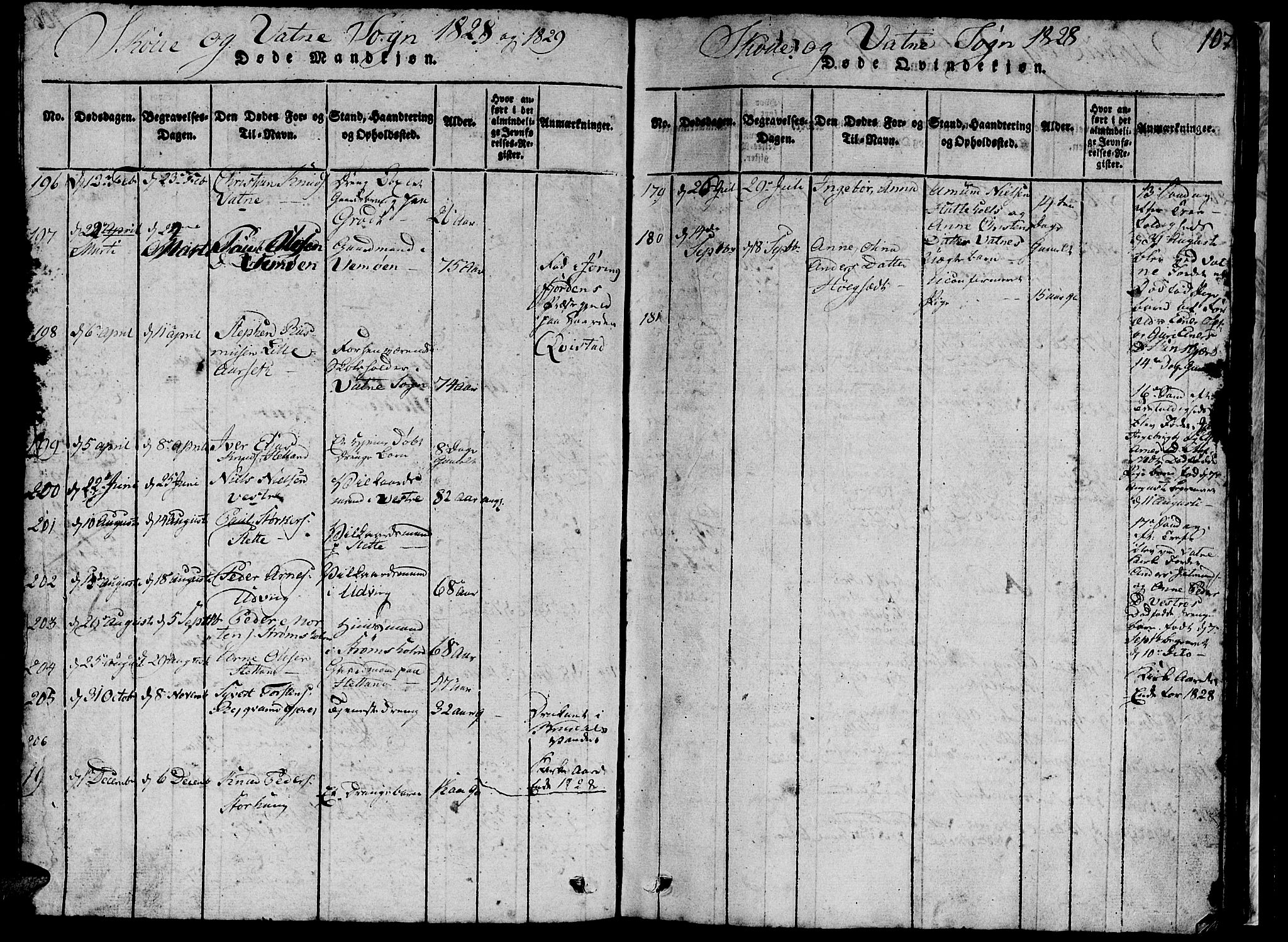 Ministerialprotokoller, klokkerbøker og fødselsregistre - Møre og Romsdal, AV/SAT-A-1454/524/L0360: Parish register (copy) no. 524C01, 1816-1830, p. 107