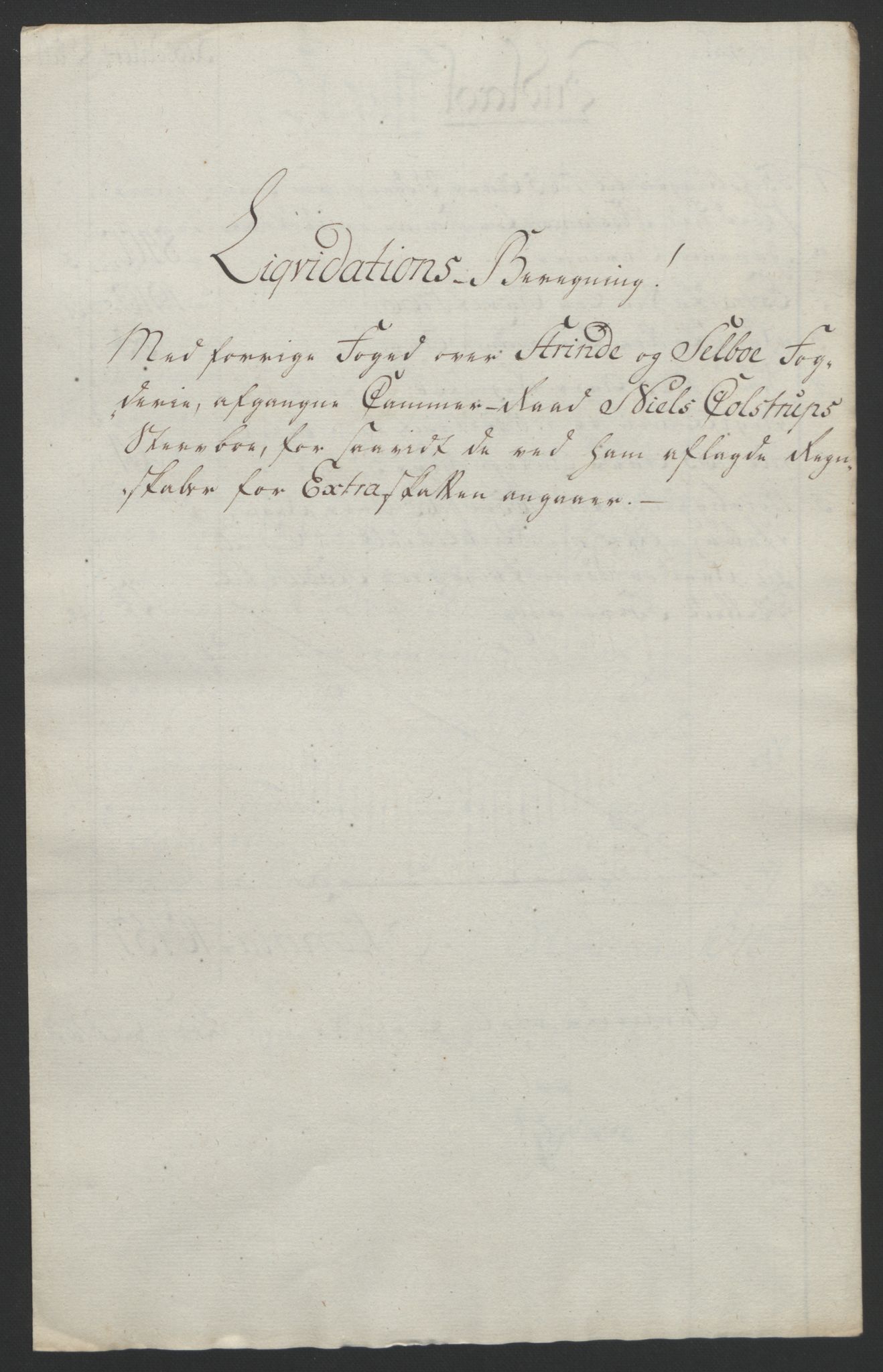 Rentekammeret inntil 1814, Reviderte regnskaper, Fogderegnskap, RA/EA-4092/R61/L4180: Ekstraskatten Strinda og Selbu, 1762-1767, p. 338