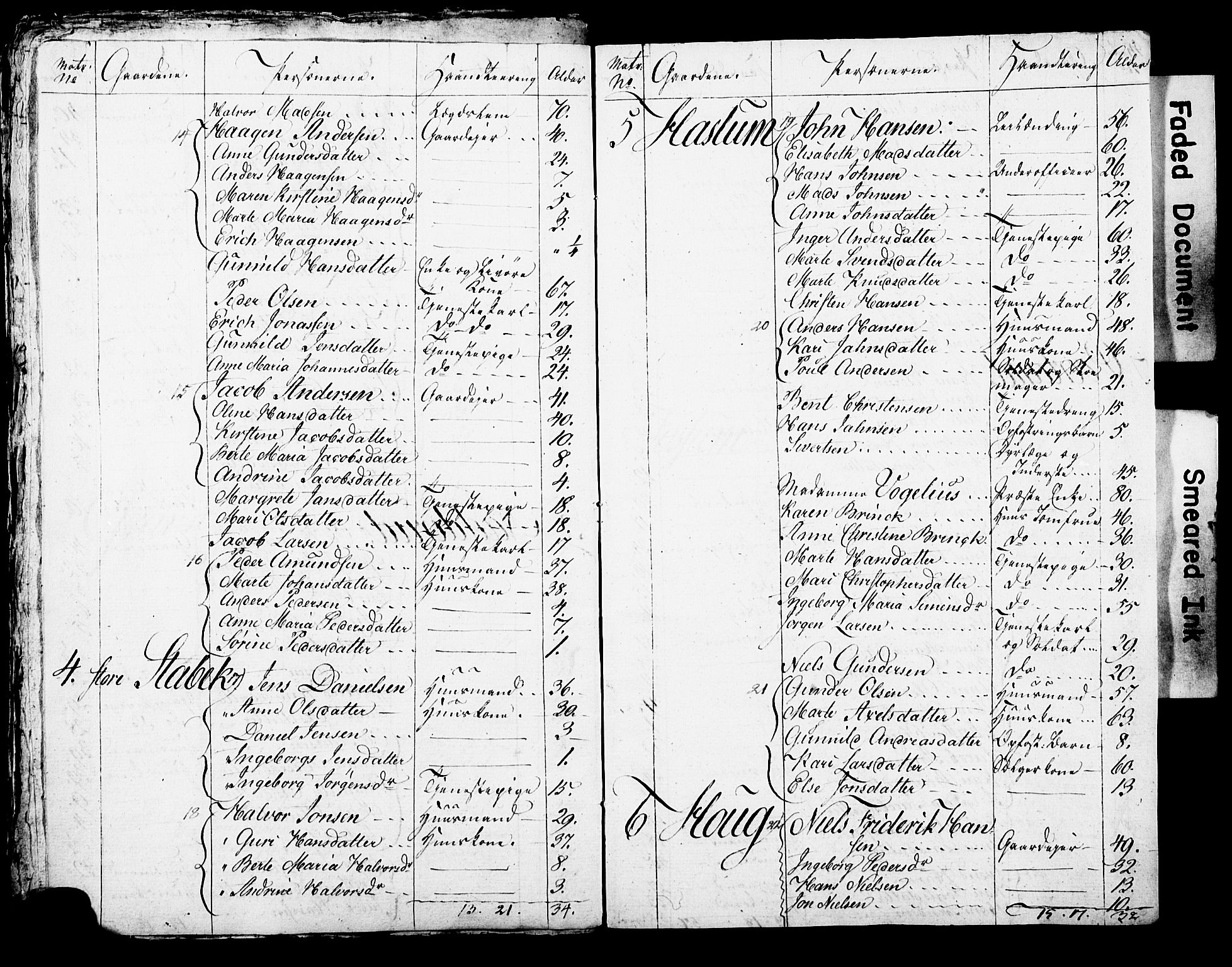 SAO, Census 1815 for Asker parish, Østre Bærum (Haslum) and Vestre Bærum (Tanum) sub-parishes, 1815, p. 29