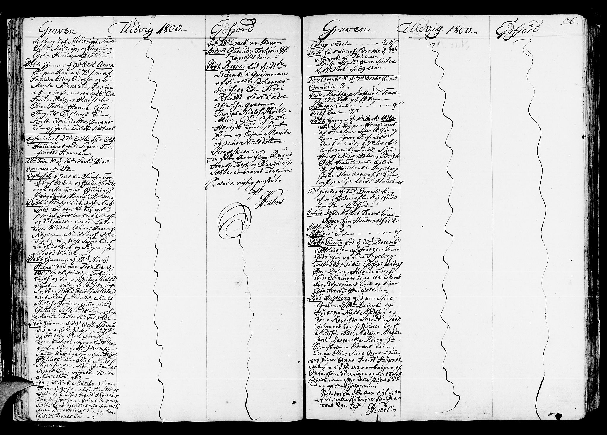 Ulvik sokneprestembete, AV/SAB-A-78801/H/Haa: Parish register (official) no. A 11, 1793-1838, p. 36