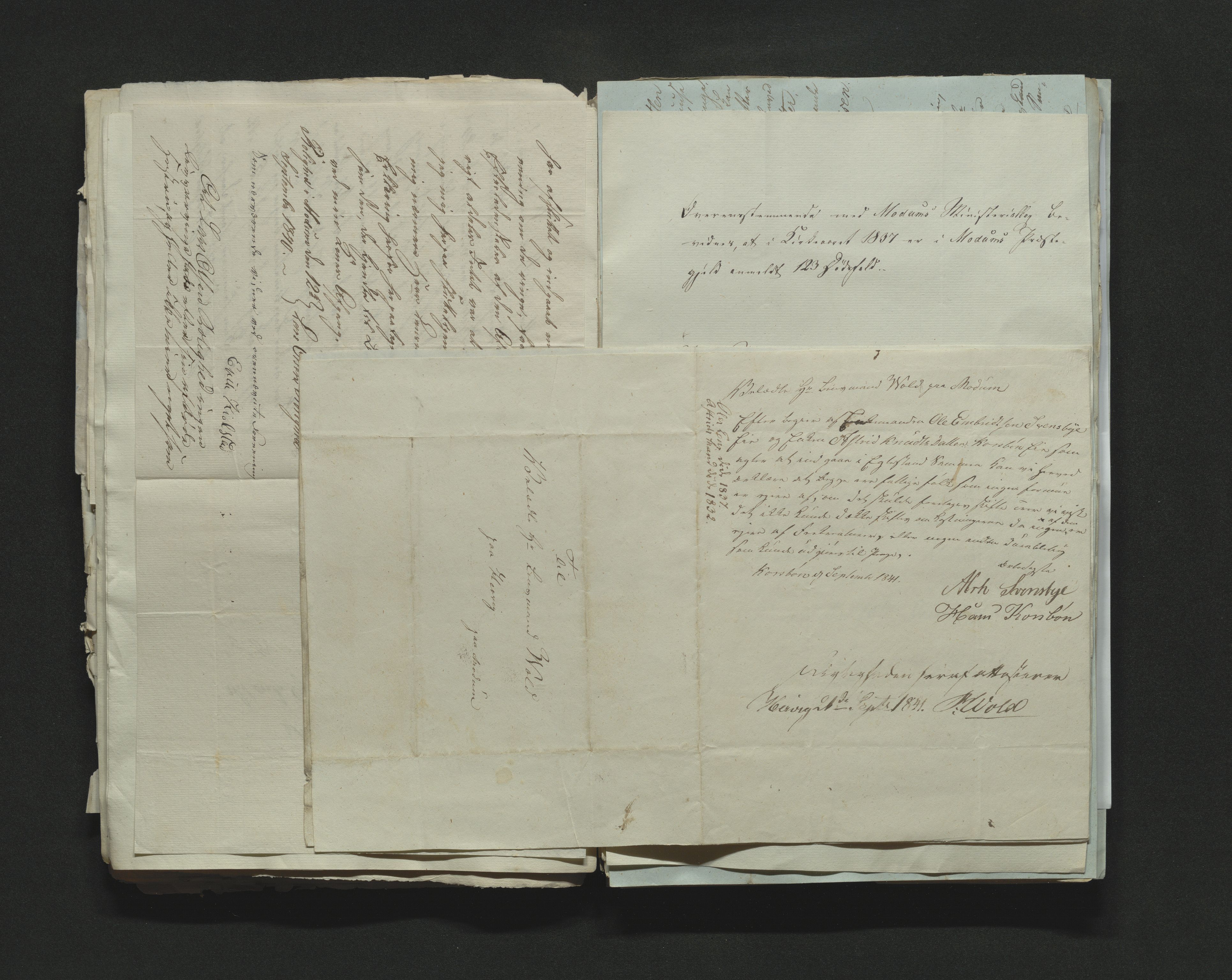 Eiker, Modum og Sigdal sorenskriveri, AV/SAKO-A-123/H/Ha/Hab/L0005: Dødsfallsmeldinger, 1837-1840