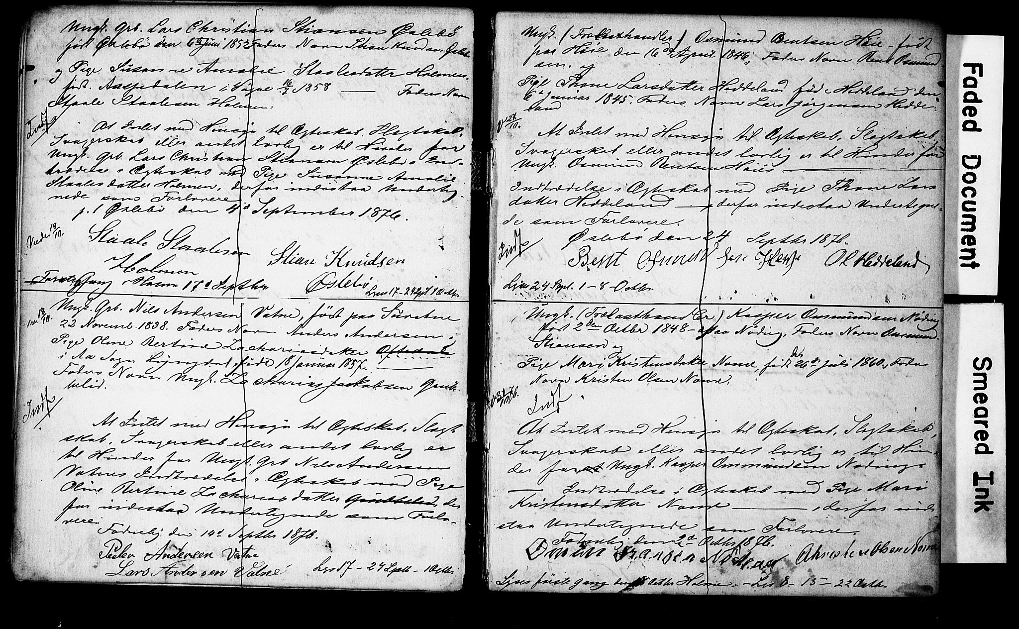 Holum sokneprestkontor, AV/SAK-1111-0022/F/Fe/L0003: Banns register no. II 5 3, 1875-1891, p. 10