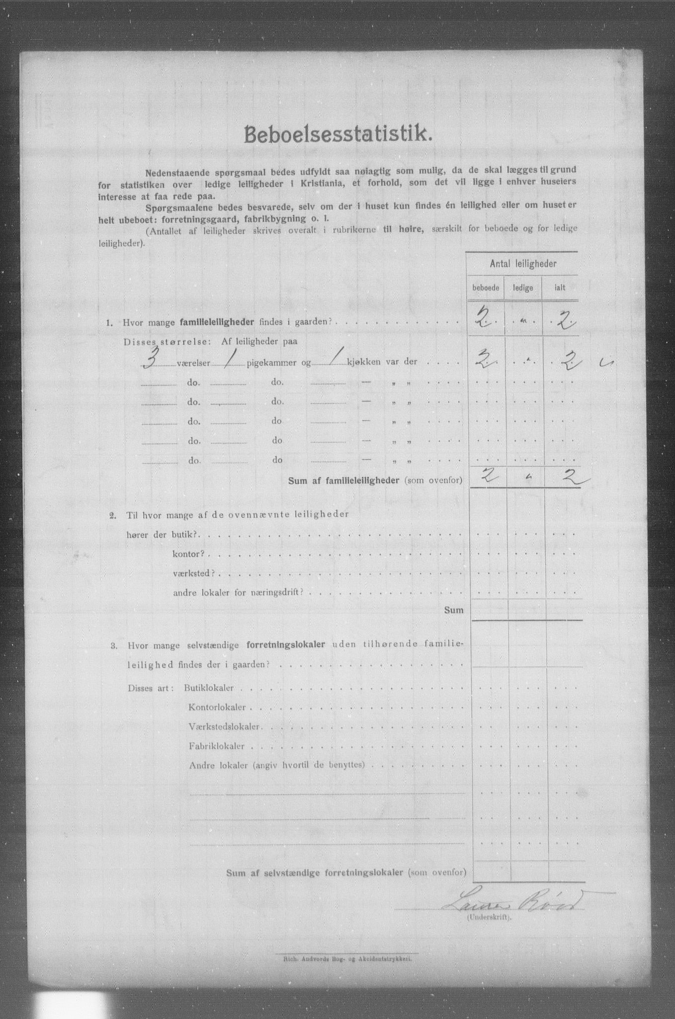 OBA, Municipal Census 1904 for Kristiania, 1904, p. 23258