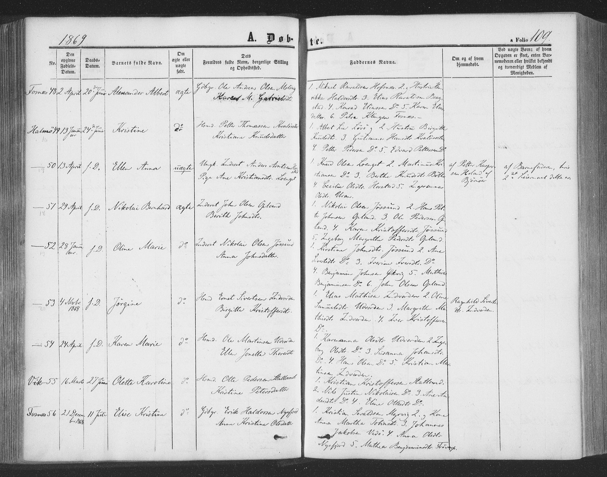 Ministerialprotokoller, klokkerbøker og fødselsregistre - Nord-Trøndelag, AV/SAT-A-1458/773/L0615: Parish register (official) no. 773A06, 1857-1870, p. 109