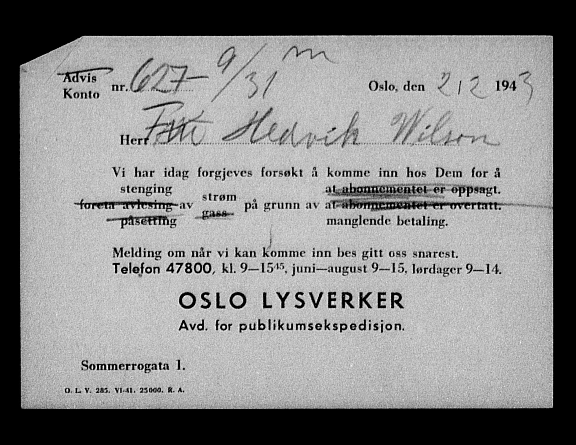 Justisdepartementet, Tilbakeføringskontoret for inndratte formuer, AV/RA-S-1564/H/Hc/Hcc/L0986: --, 1945-1947, p. 407