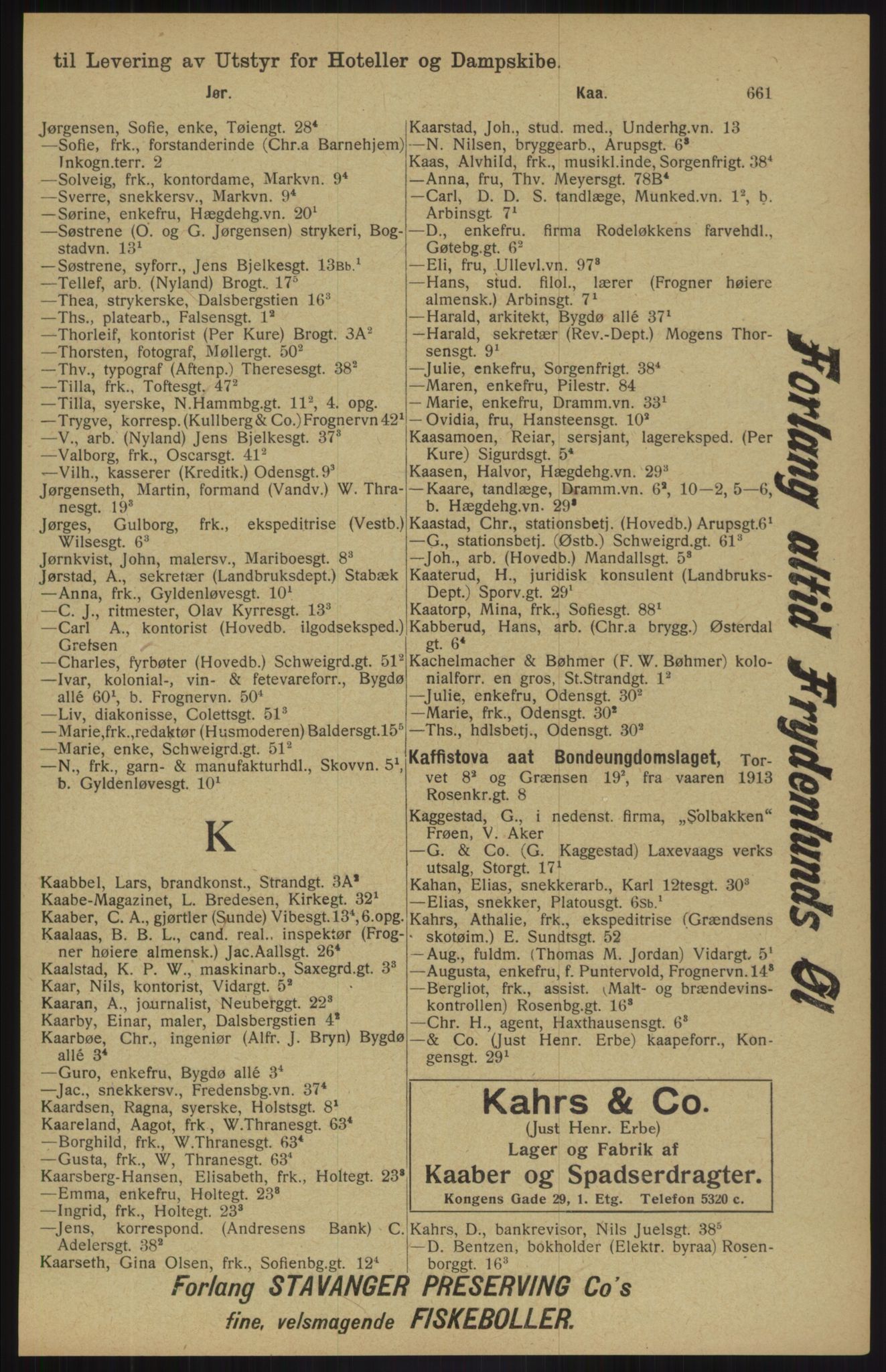 Kristiania/Oslo adressebok, PUBL/-, 1913, p. 673
