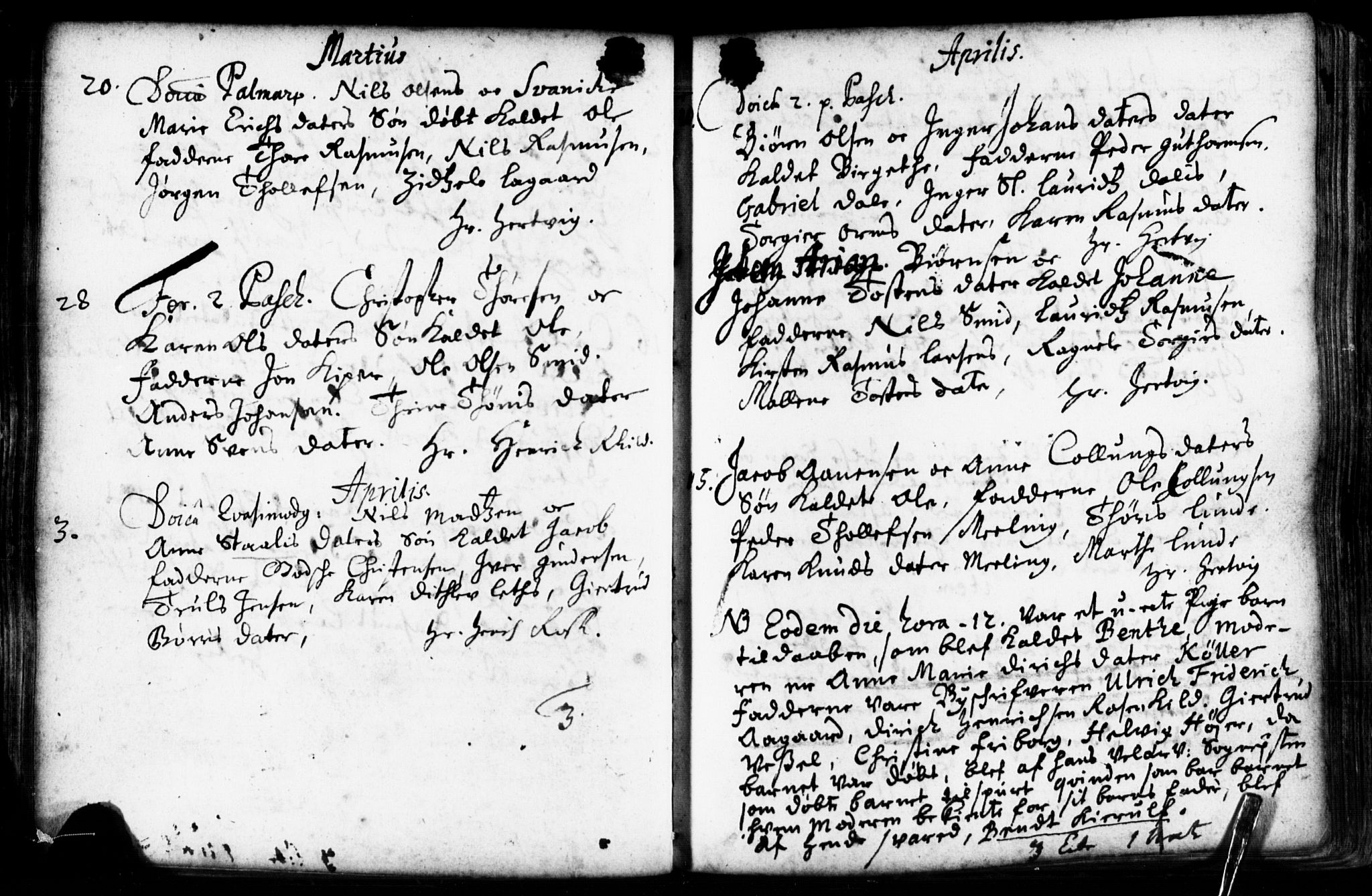 Domkirken sokneprestkontor, AV/SAST-A-101812/001/30/30BB/L0001: Parish register (copy) no. B 1, 1688-1714