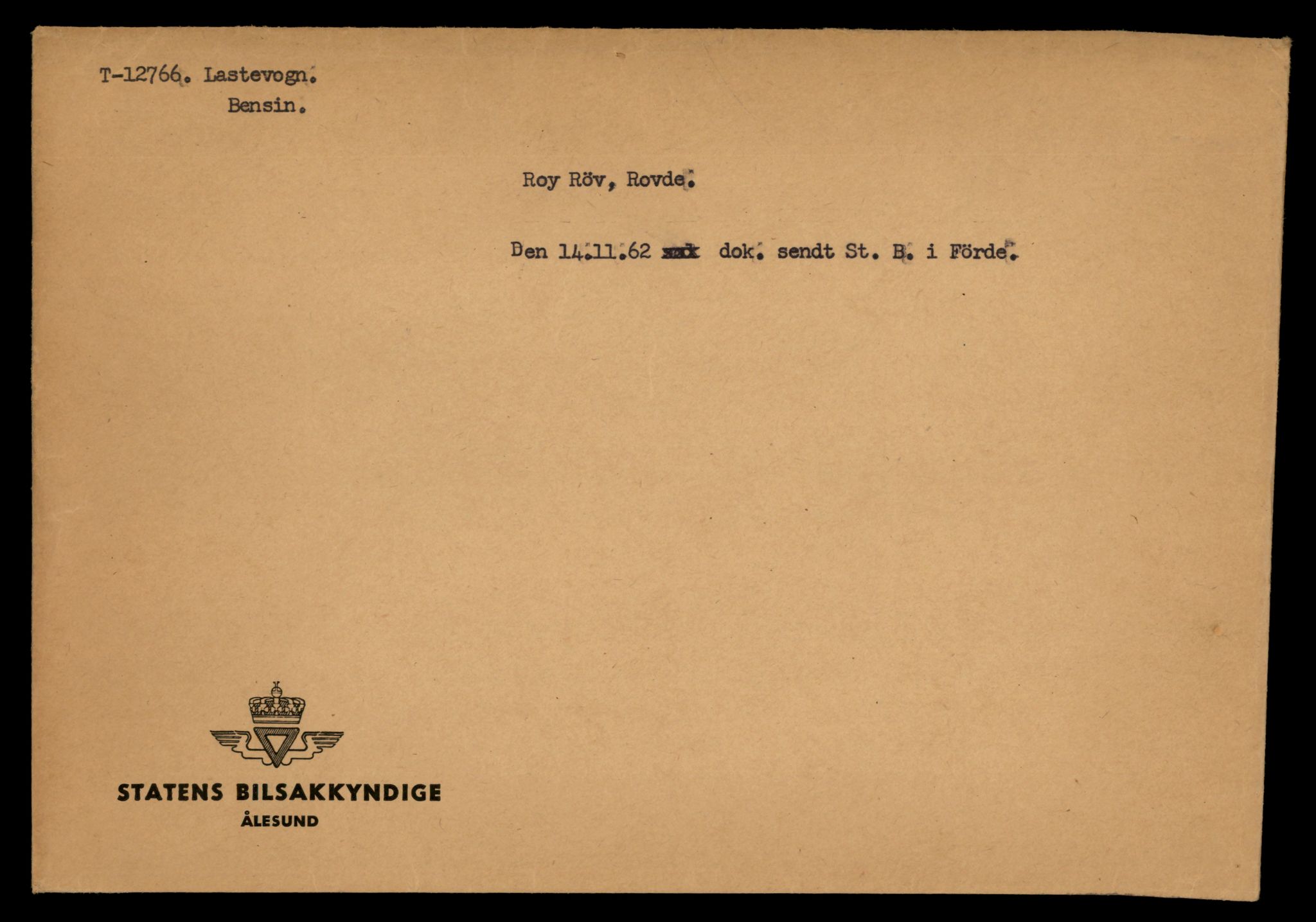 Møre og Romsdal vegkontor - Ålesund trafikkstasjon, AV/SAT-A-4099/F/Fe/L0035: Registreringskort for kjøretøy T 12653 - T 12829, 1927-1998, p. 2646