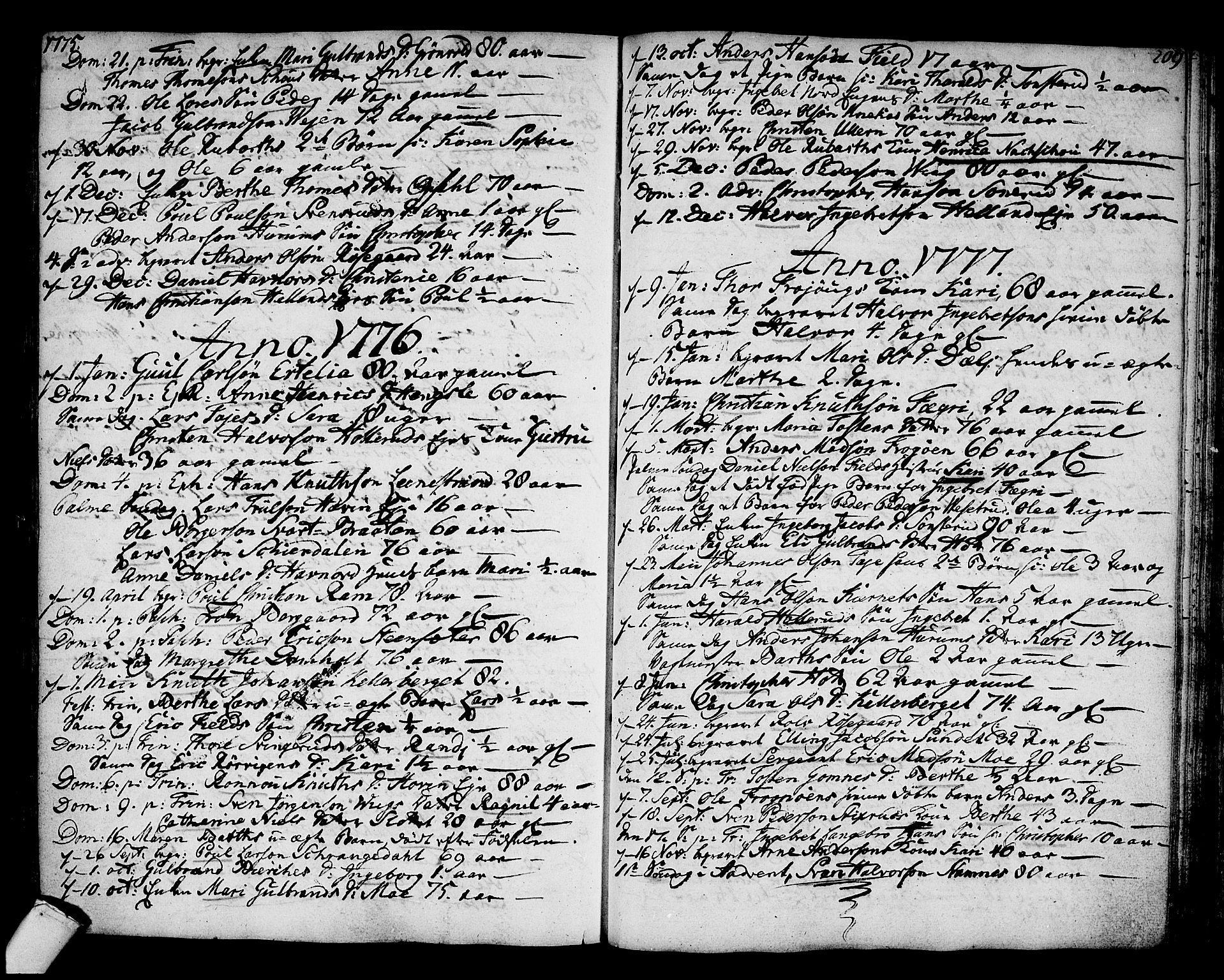 Hole kirkebøker, SAKO/A-228/F/Fa/L0002: Parish register (official) no. I 2, 1766-1814, p. 209