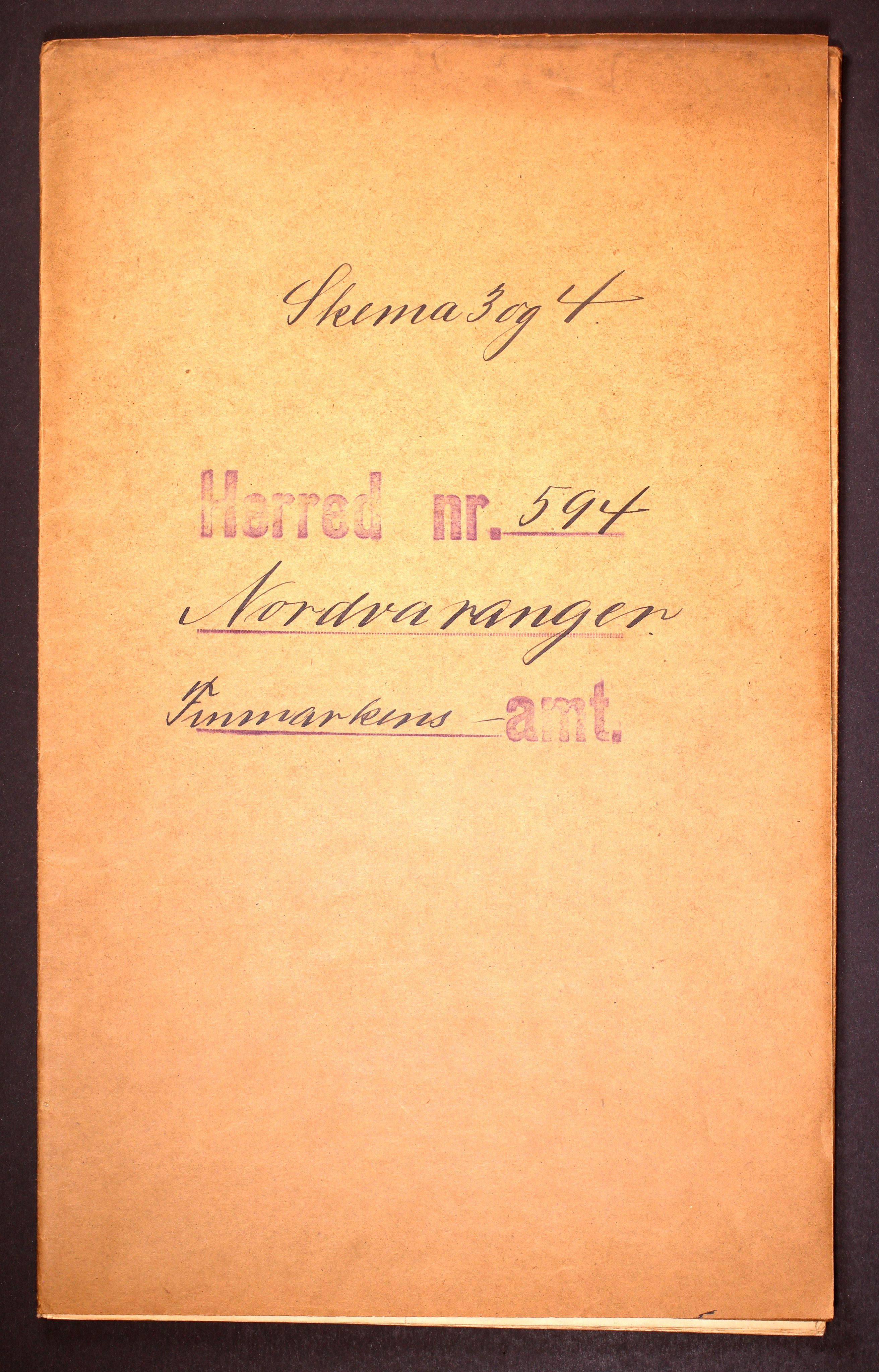 RA, 1910 census for Nord-Varanger, 1910, p. 1