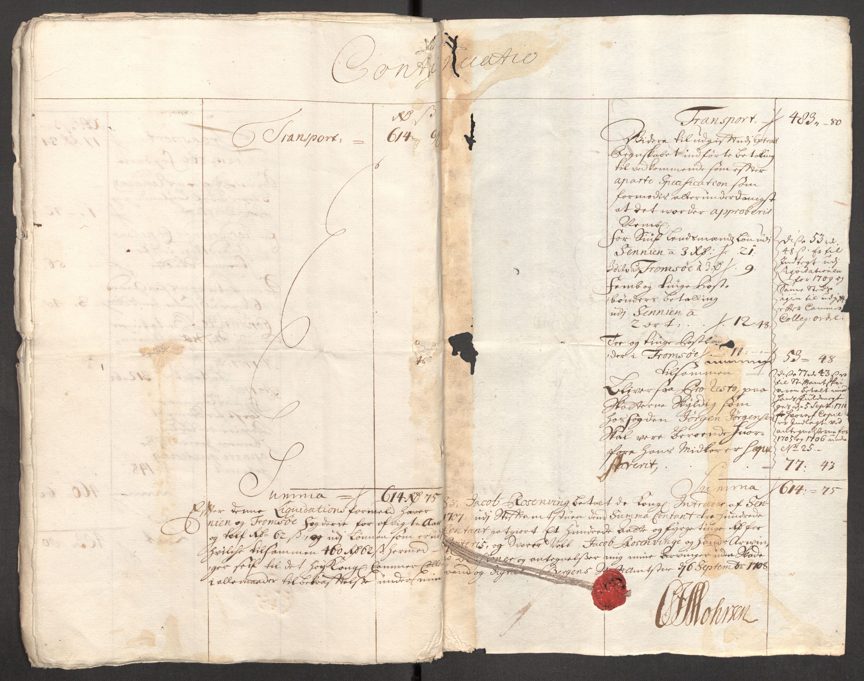 Rentekammeret inntil 1814, Reviderte regnskaper, Fogderegnskap, AV/RA-EA-4092/R68/L4756: Fogderegnskap Senja og Troms, 1705-1707, p. 278