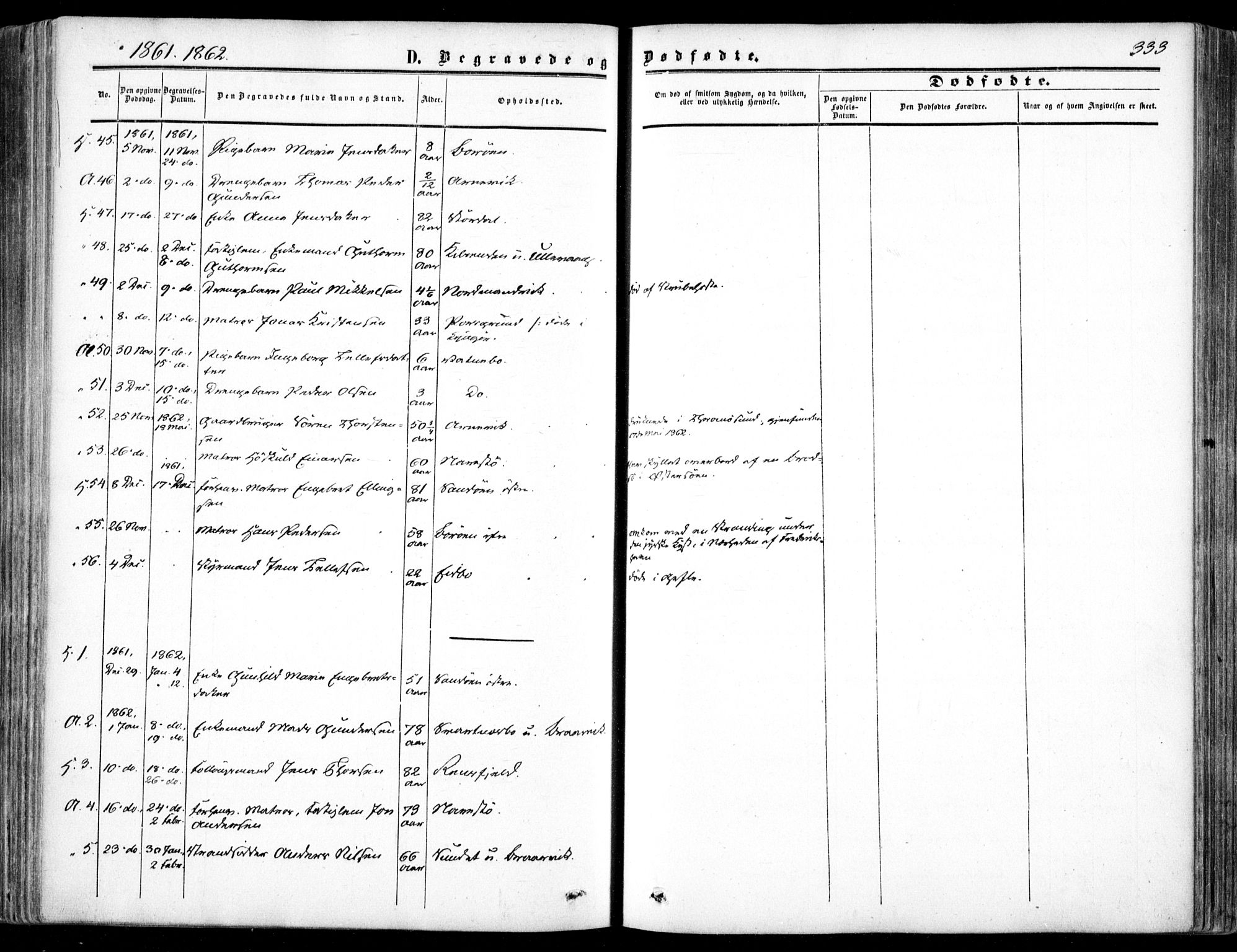 Dypvåg sokneprestkontor, AV/SAK-1111-0007/F/Fa/Faa/L0006: Parish register (official) no. A 6, 1855-1872, p. 333