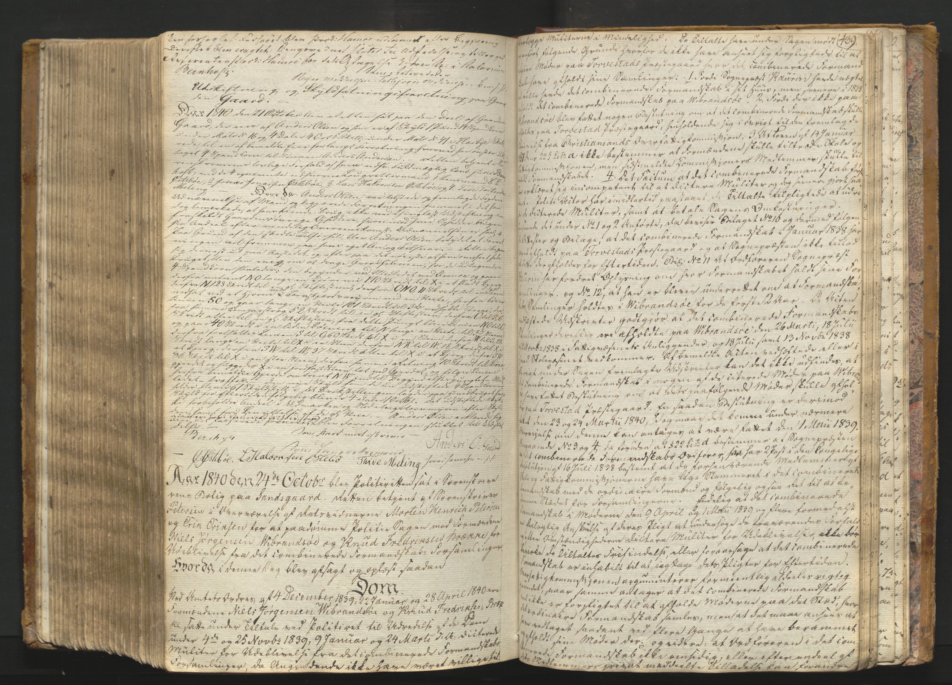 Karmsund sorenskriveri, AV/SAST-A-100311/01/I/IA/IAB/L0003: TINGBOK, 1833-1841, p. 438b-439a