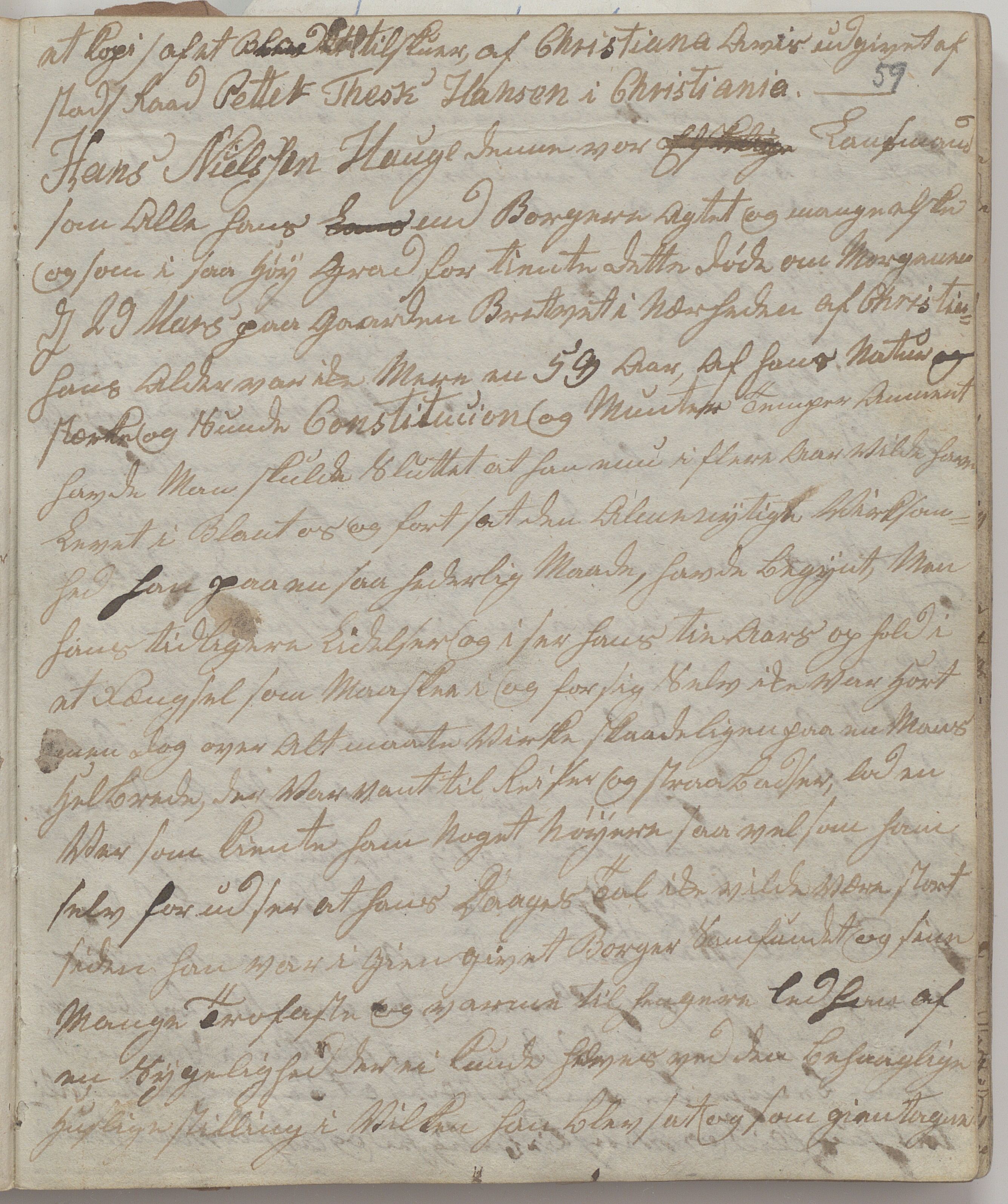 Heggtveitsamlingen, TMF/A-1007/H/L0046/0001: Brev, kopibøker, prekener, manus etc.  / "H.G.Heggtveit, No. 7", 1815-1840, p. 59