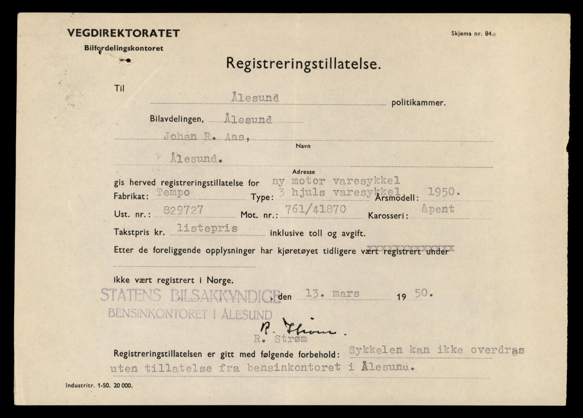 Møre og Romsdal vegkontor - Ålesund trafikkstasjon, AV/SAT-A-4099/F/Fe/L0029: Registreringskort for kjøretøy T 11430 - T 11619, 1927-1998, p. 1317