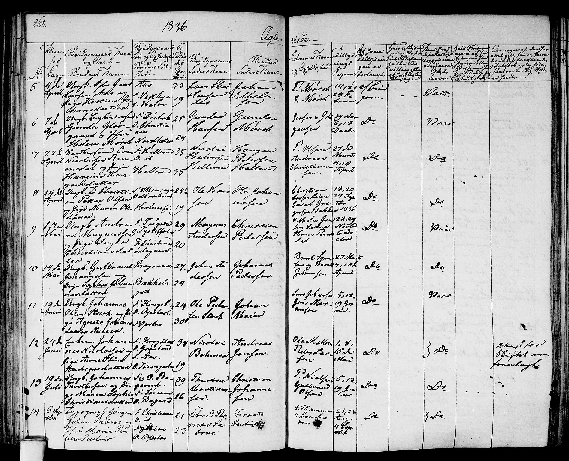 Gamlebyen prestekontor Kirkebøker, AV/SAO-A-10884/F/Fa/L0003: Parish register (official) no. 3, 1829-1849, p. 268