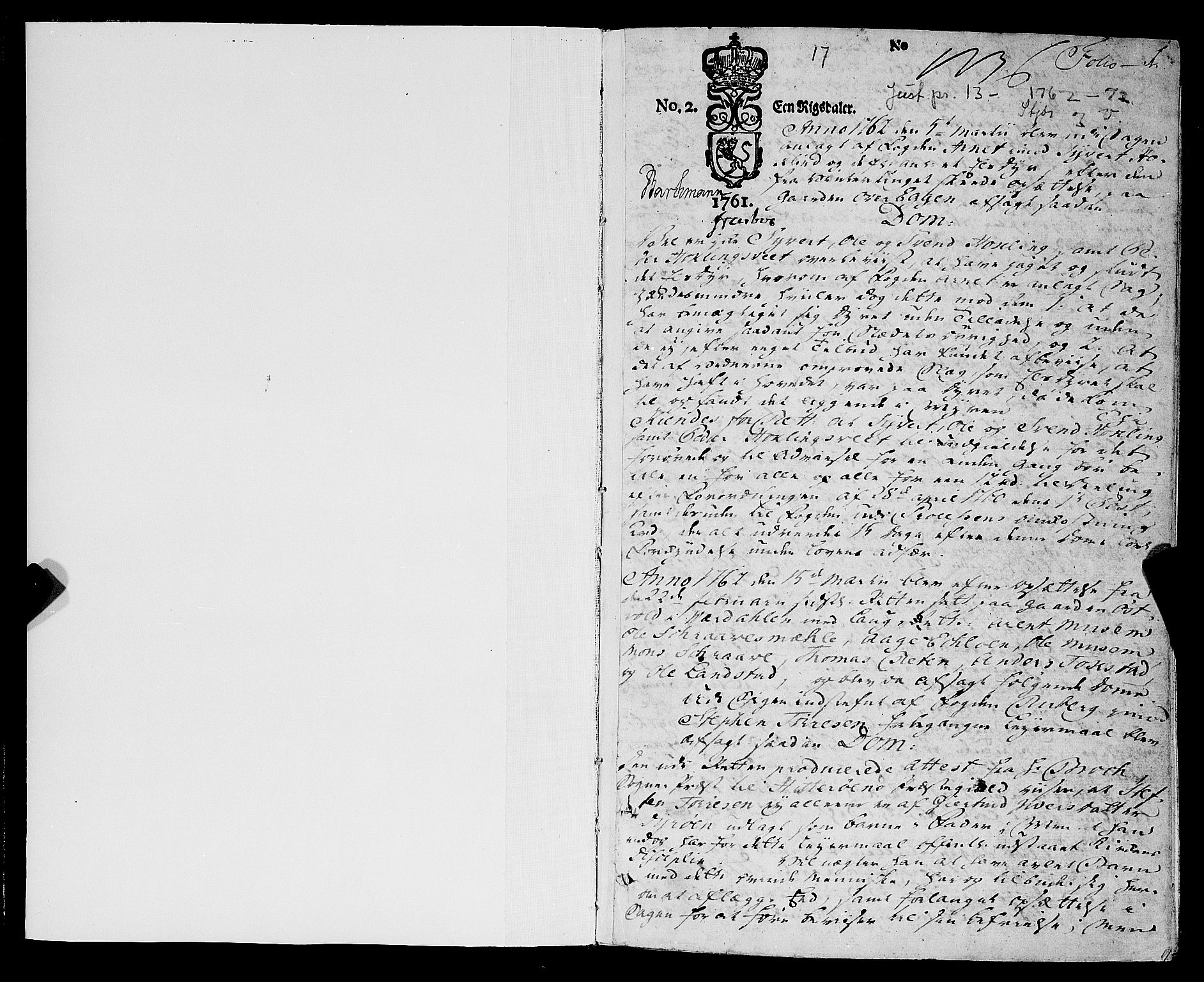 Stjør- og Verdal sorenskriveri, SAT/A-4167/1/1/1Aa/L0013: Tingbok, 1762-1771, p. 0b-1a