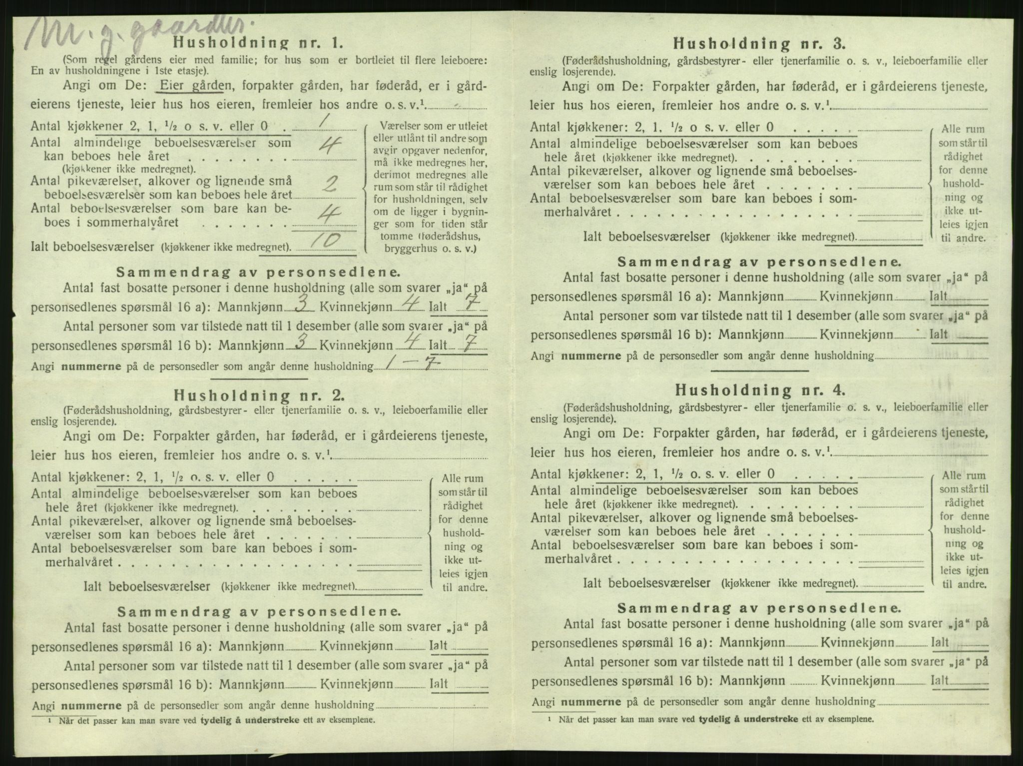 SAT, 1920 census for Tjøtta, 1920, p. 802