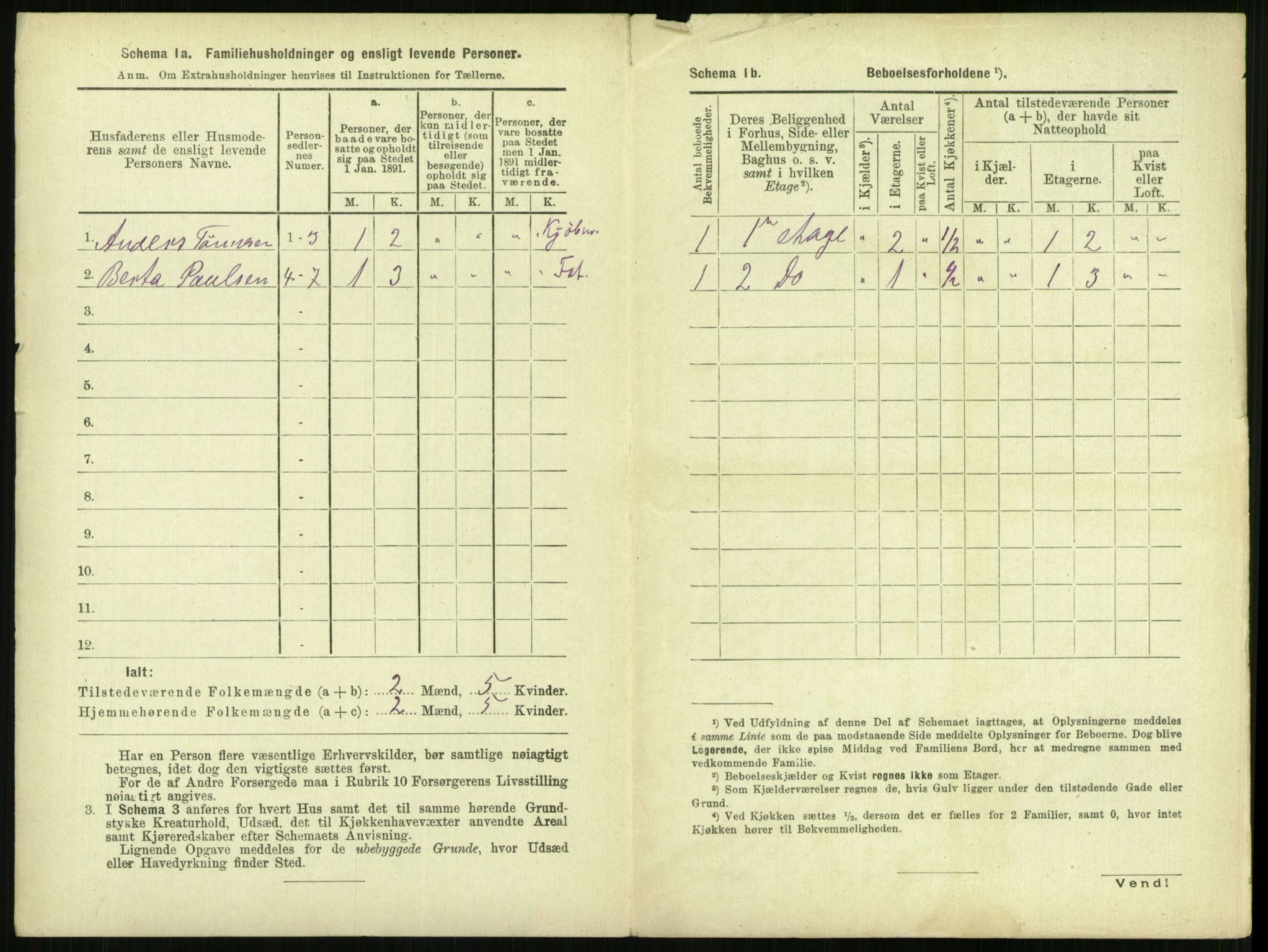 RA, 1891 census for 1103 Stavanger, 1891, p. 1292