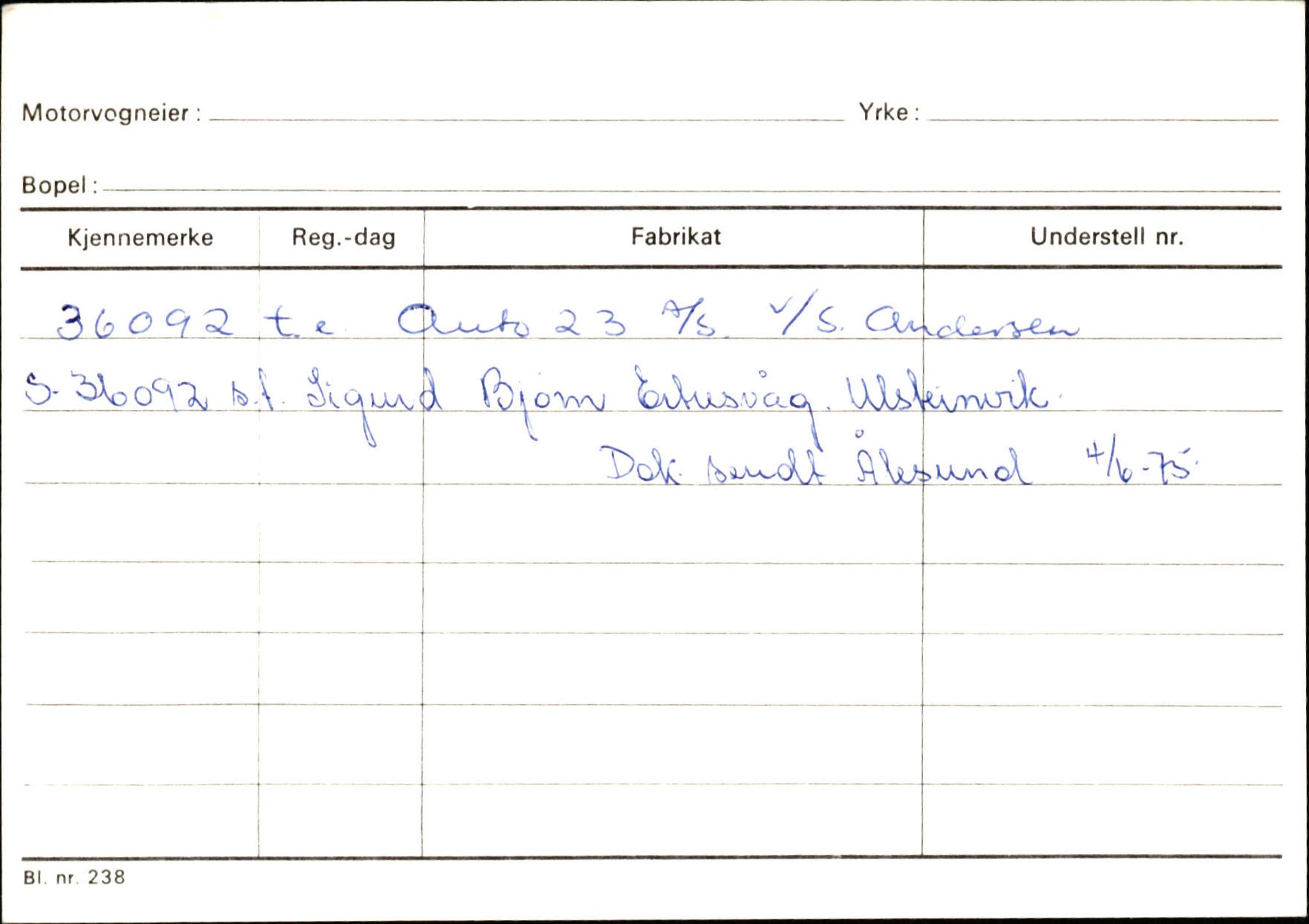 Statens vegvesen, Sogn og Fjordane vegkontor, SAB/A-5301/4/F/L0133: Eigarregister Bremanger A-Å. Gaular A-H, 1945-1975, p. 657