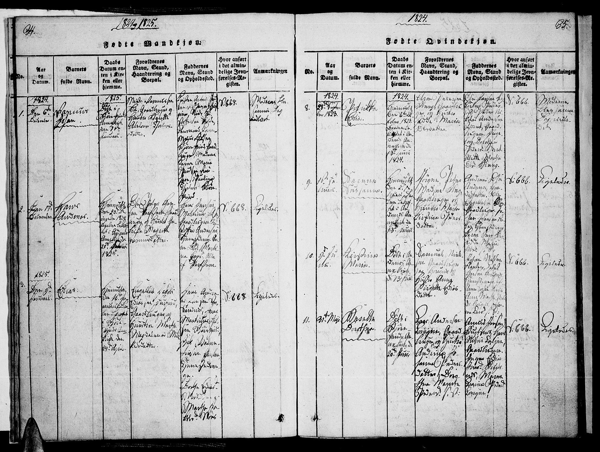 Ministerialprotokoller, klokkerbøker og fødselsregistre - Nordland, AV/SAT-A-1459/897/L1395: Parish register (official) no. 897A03, 1820-1841, p. 34-35