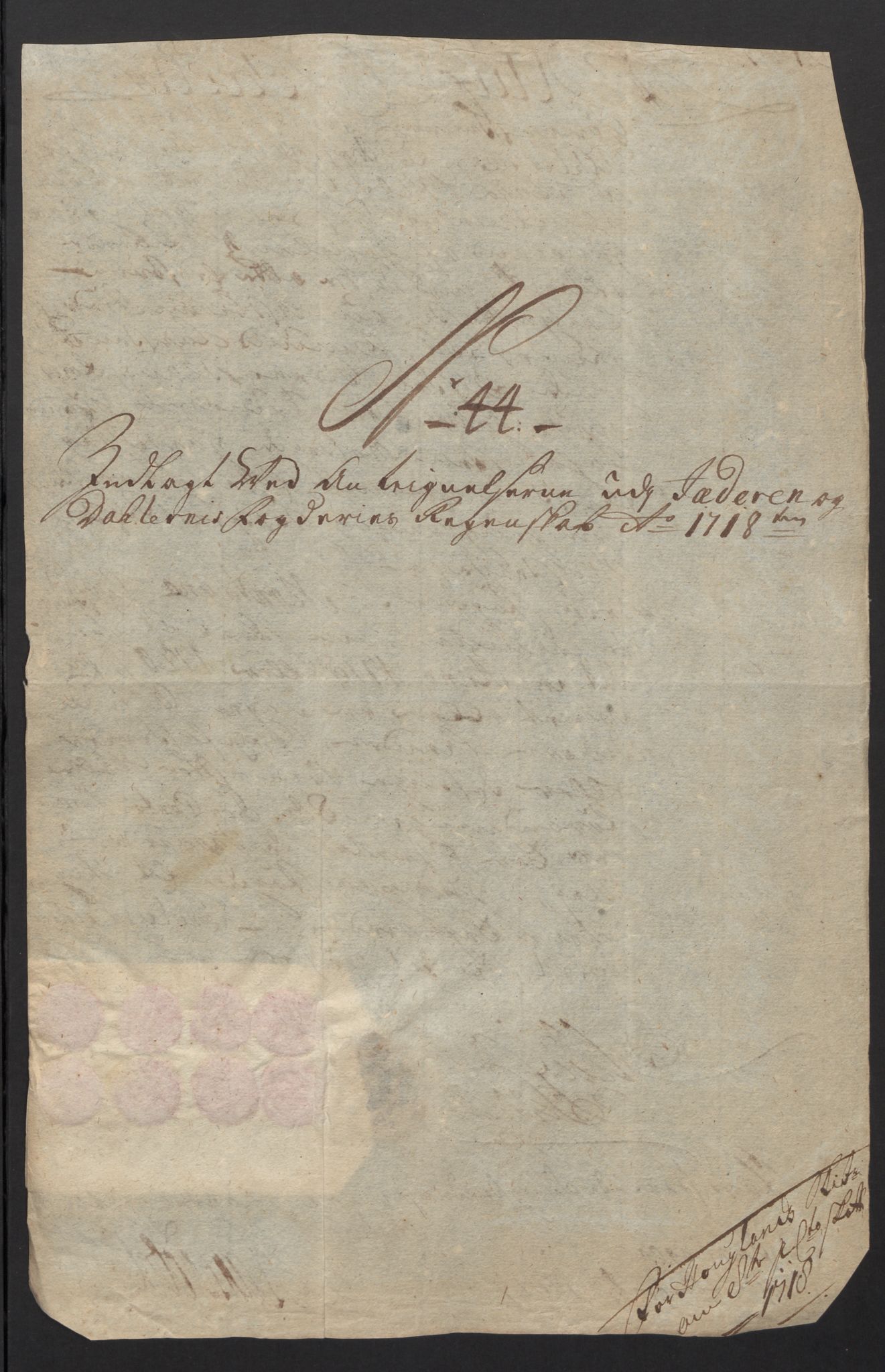 Rentekammeret inntil 1814, Reviderte regnskaper, Fogderegnskap, AV/RA-EA-4092/R46/L2744: Fogderegnskap Jæren og Dalane, 1718, p. 176