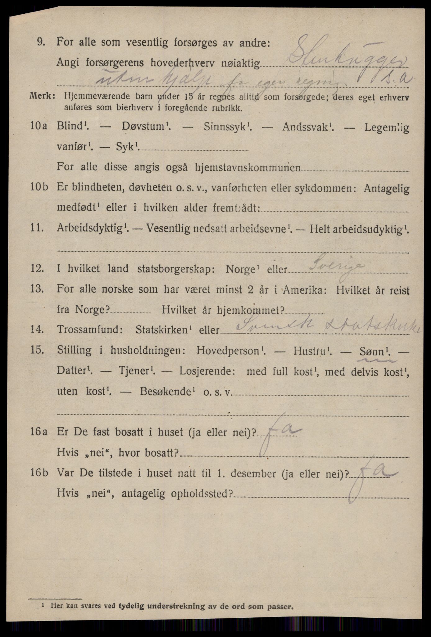 SAT, 1920 census for Sunndal, 1920, p. 1105