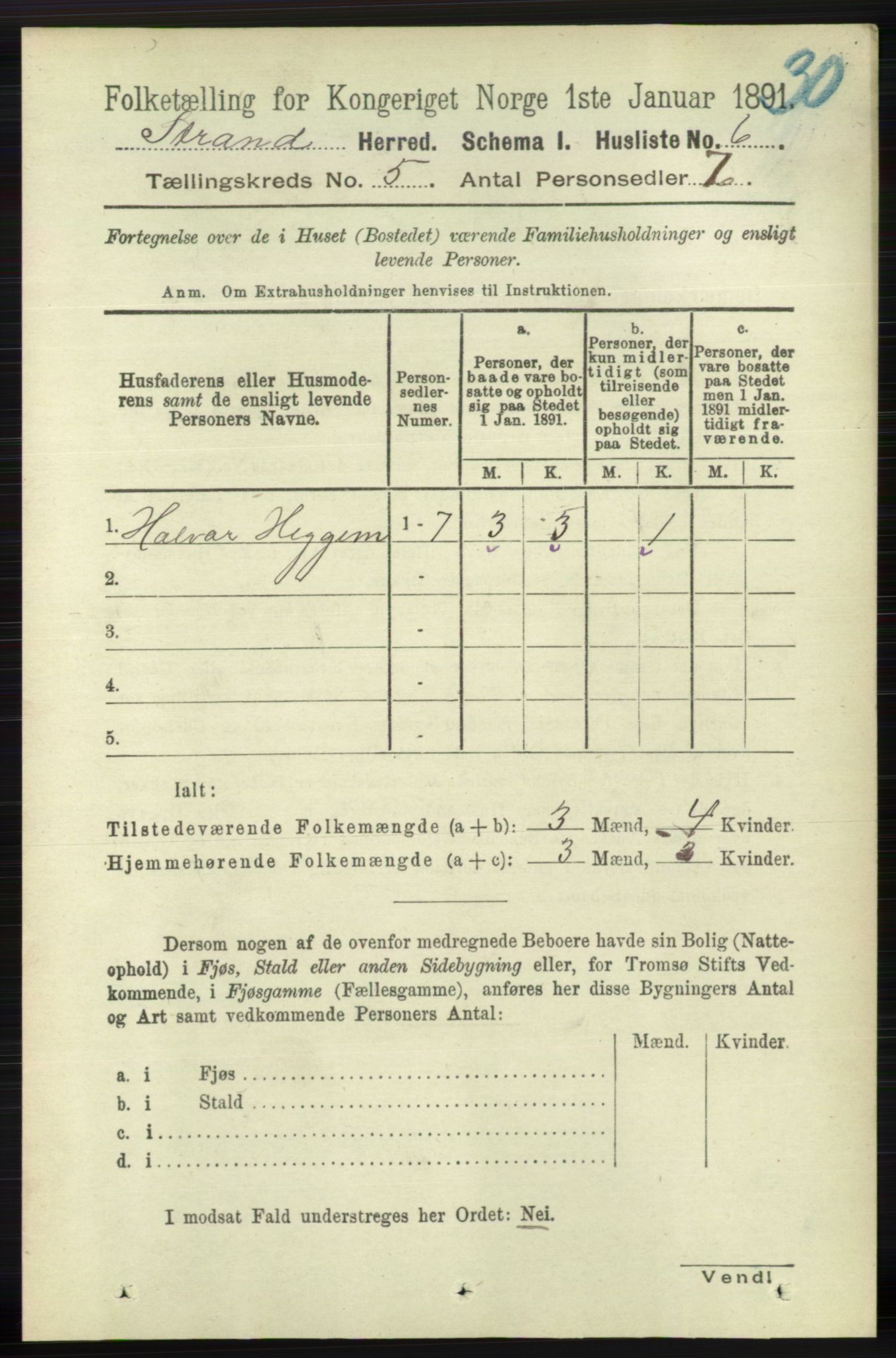 RA, 1891 census for 1130 Strand, 1891, p. 1188