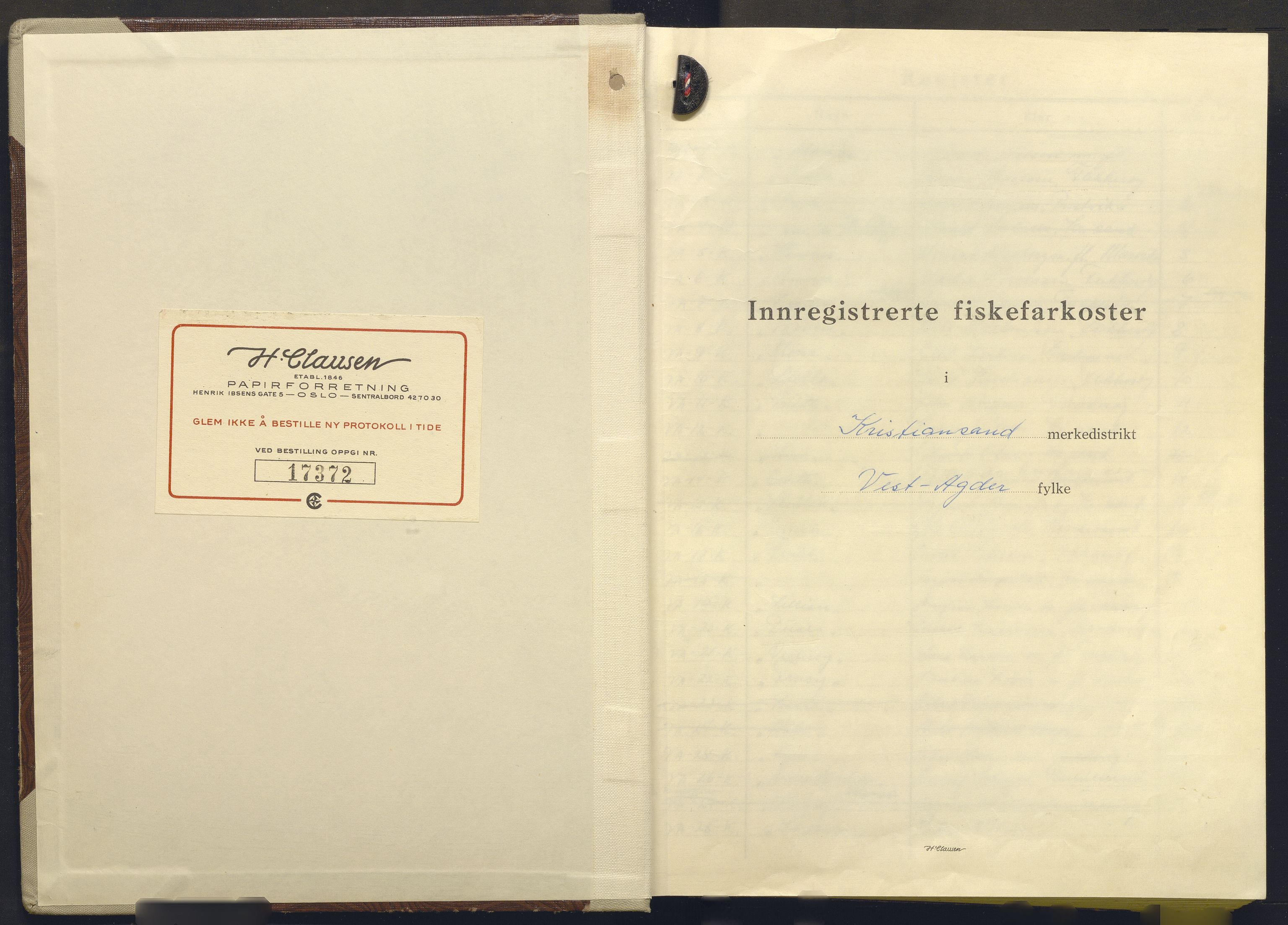 Fiskeridirektoratet - 1 Adm. ledelse - 13 Båtkontoret, AV/SAB-A-2003/I/Ia/Iaj/L0017: 135.1007/2 Merkeprotokoll - Kristiansand, 1964-1972