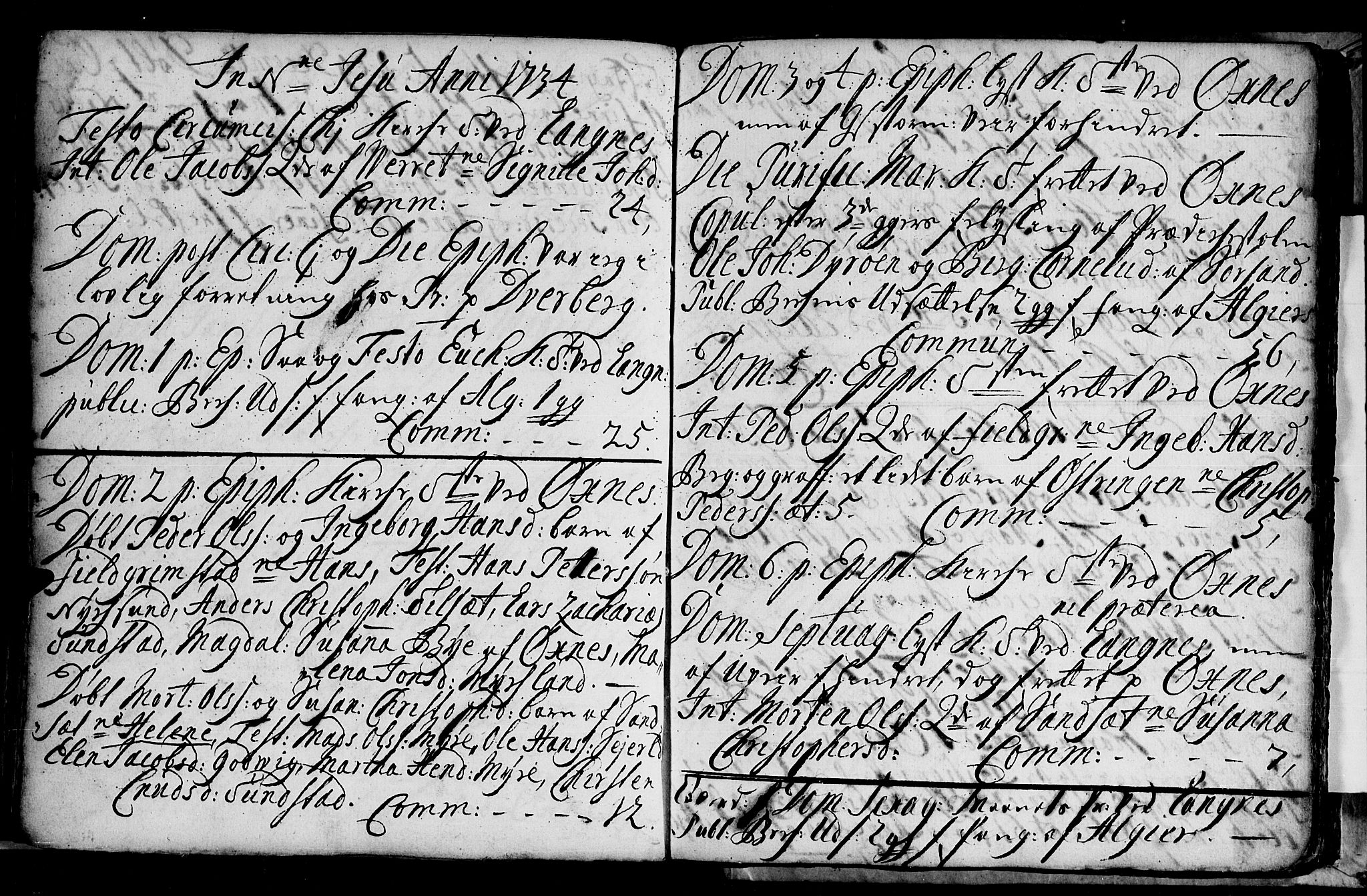 Ministerialprotokoller, klokkerbøker og fødselsregistre - Nordland, AV/SAT-A-1459/893/L1328: Parish register (official) no. 893A01, 1718-1749