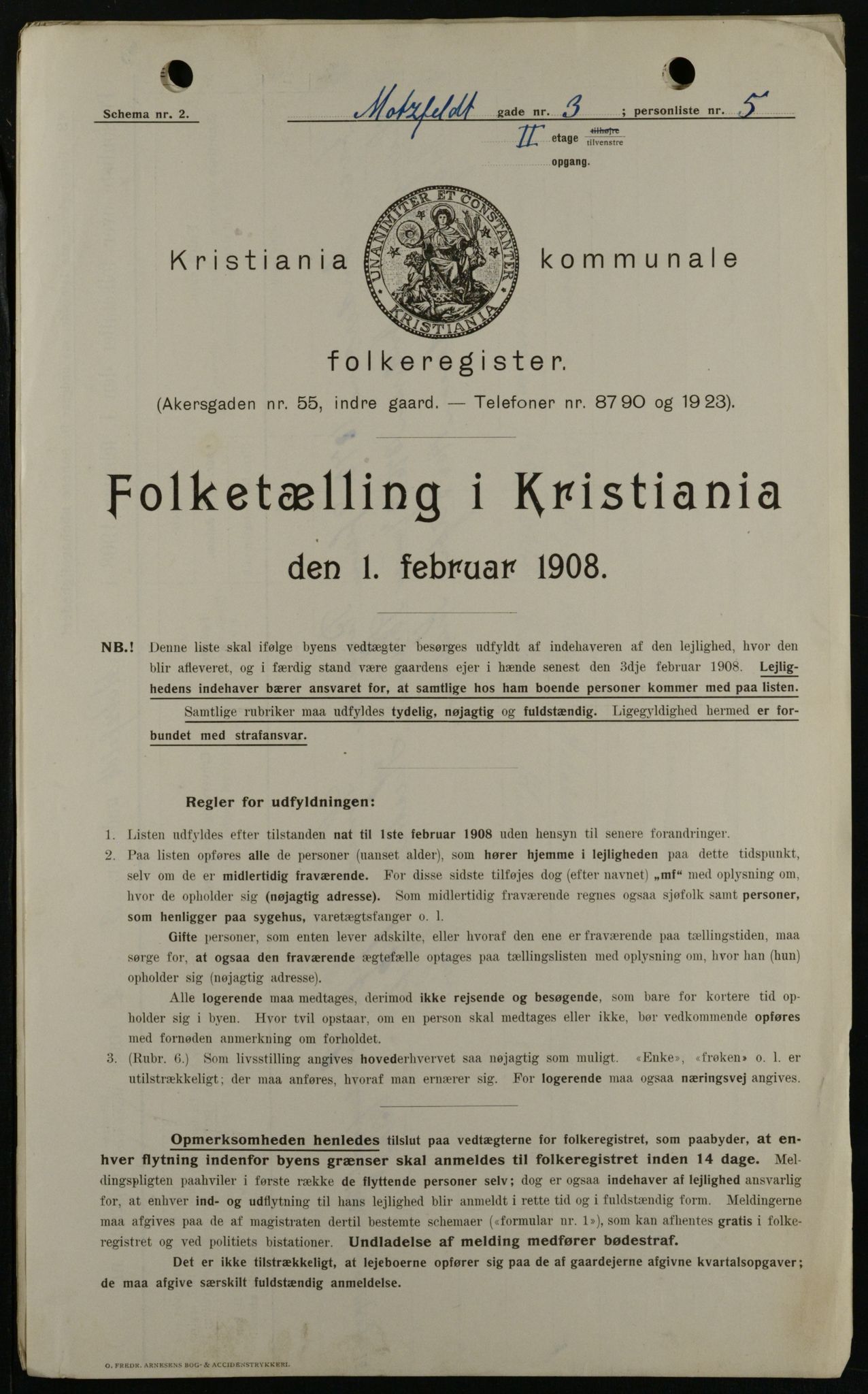 OBA, Municipal Census 1908 for Kristiania, 1908, p. 59089