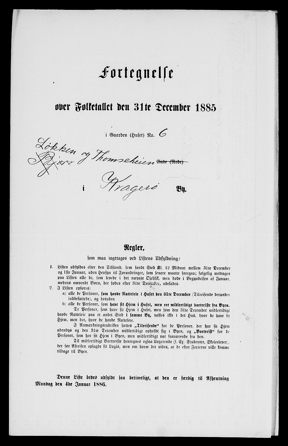 SAKO, 1885 census for 0801 Kragerø, 1885, p. 665