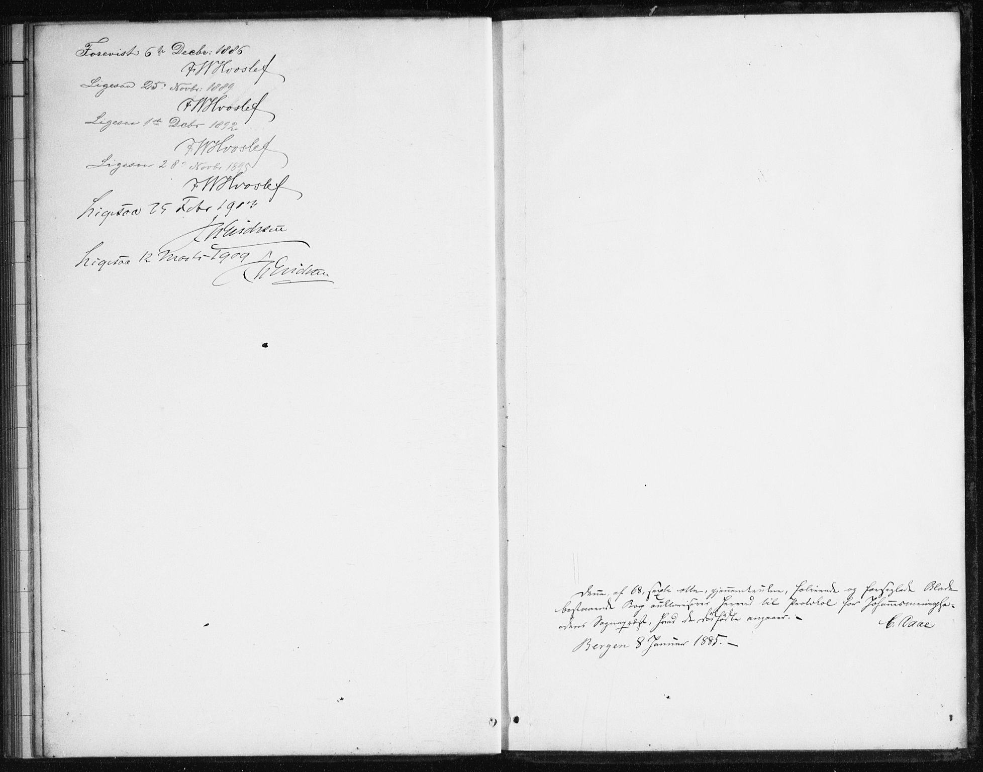 Johanneskirken sokneprestembete, SAB/A-76001/H/Haa/L0007: Parish register (official) no. B 1, 1885-1915