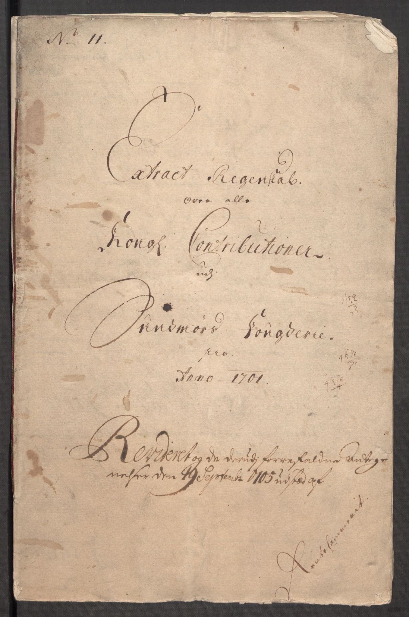 Rentekammeret inntil 1814, Reviderte regnskaper, Fogderegnskap, RA/EA-4092/R54/L3558: Fogderegnskap Sunnmøre, 1700-1701, p. 318