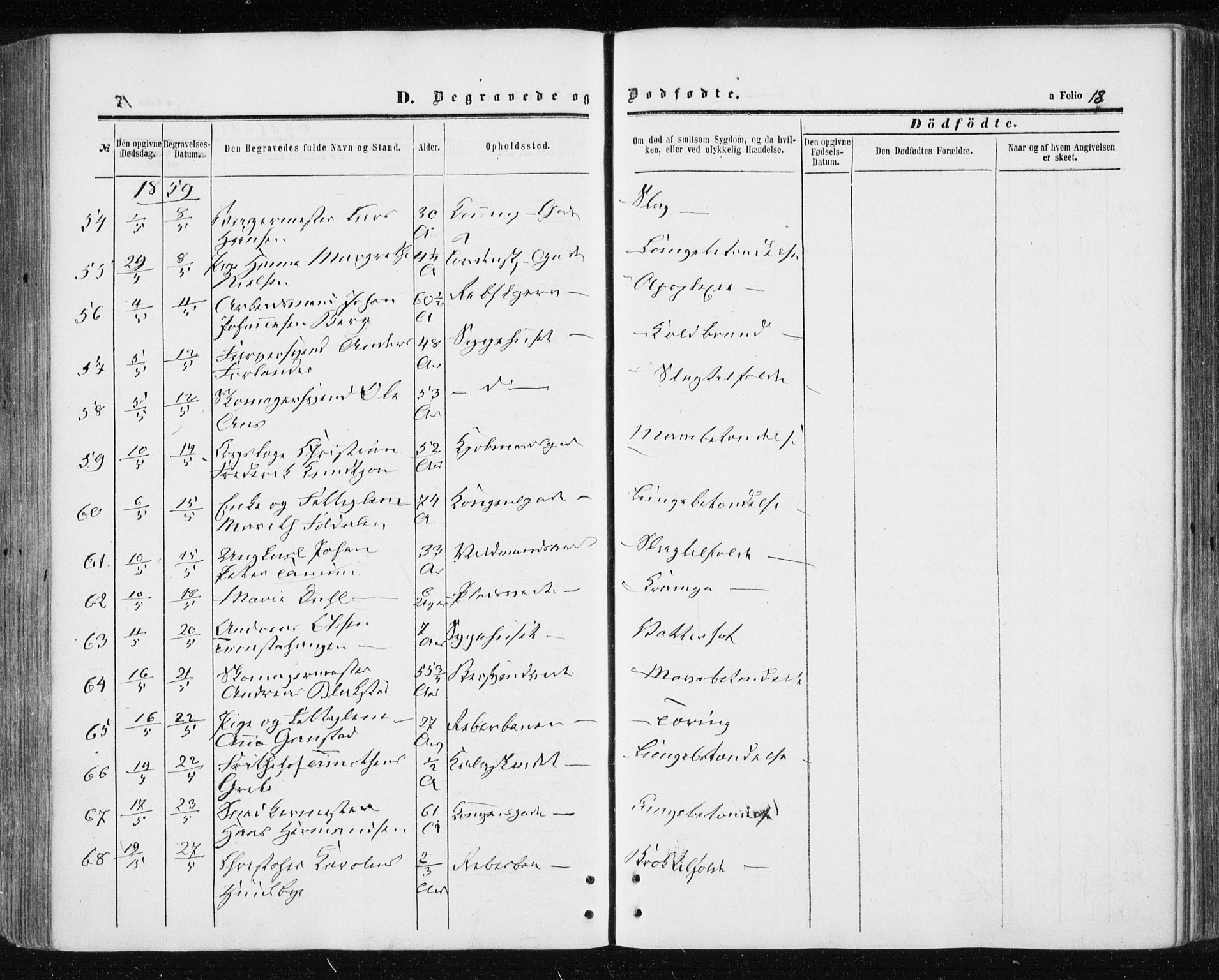 Ministerialprotokoller, klokkerbøker og fødselsregistre - Sør-Trøndelag, AV/SAT-A-1456/601/L0053: Parish register (official) no. 601A21, 1857-1865, p. 18