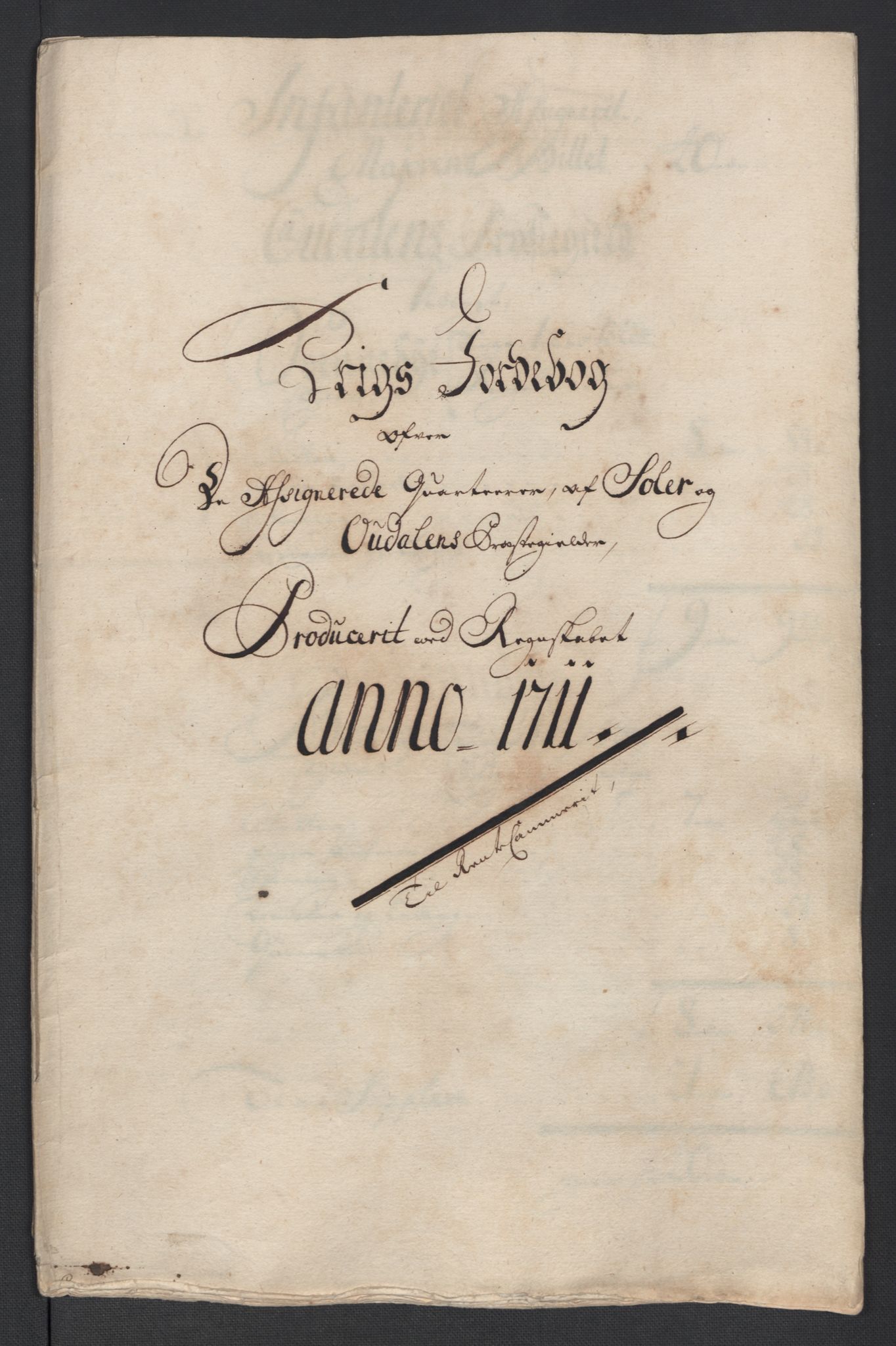 Rentekammeret inntil 1814, Reviderte regnskaper, Fogderegnskap, AV/RA-EA-4092/R13/L0848: Fogderegnskap Solør, Odal og Østerdal, 1711, p. 253