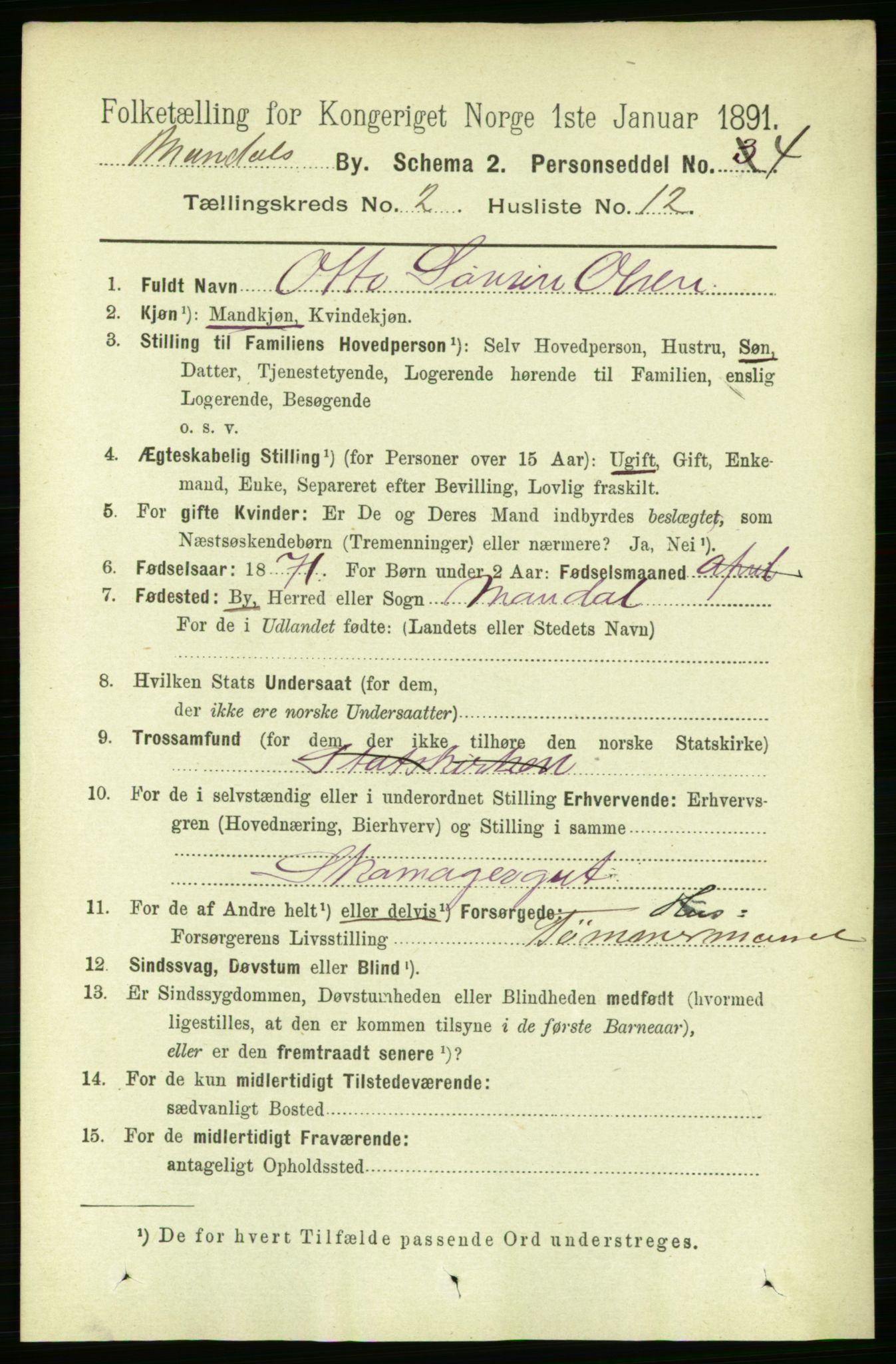 RA, 1891 census for 1002 Mandal, 1891, p. 1557