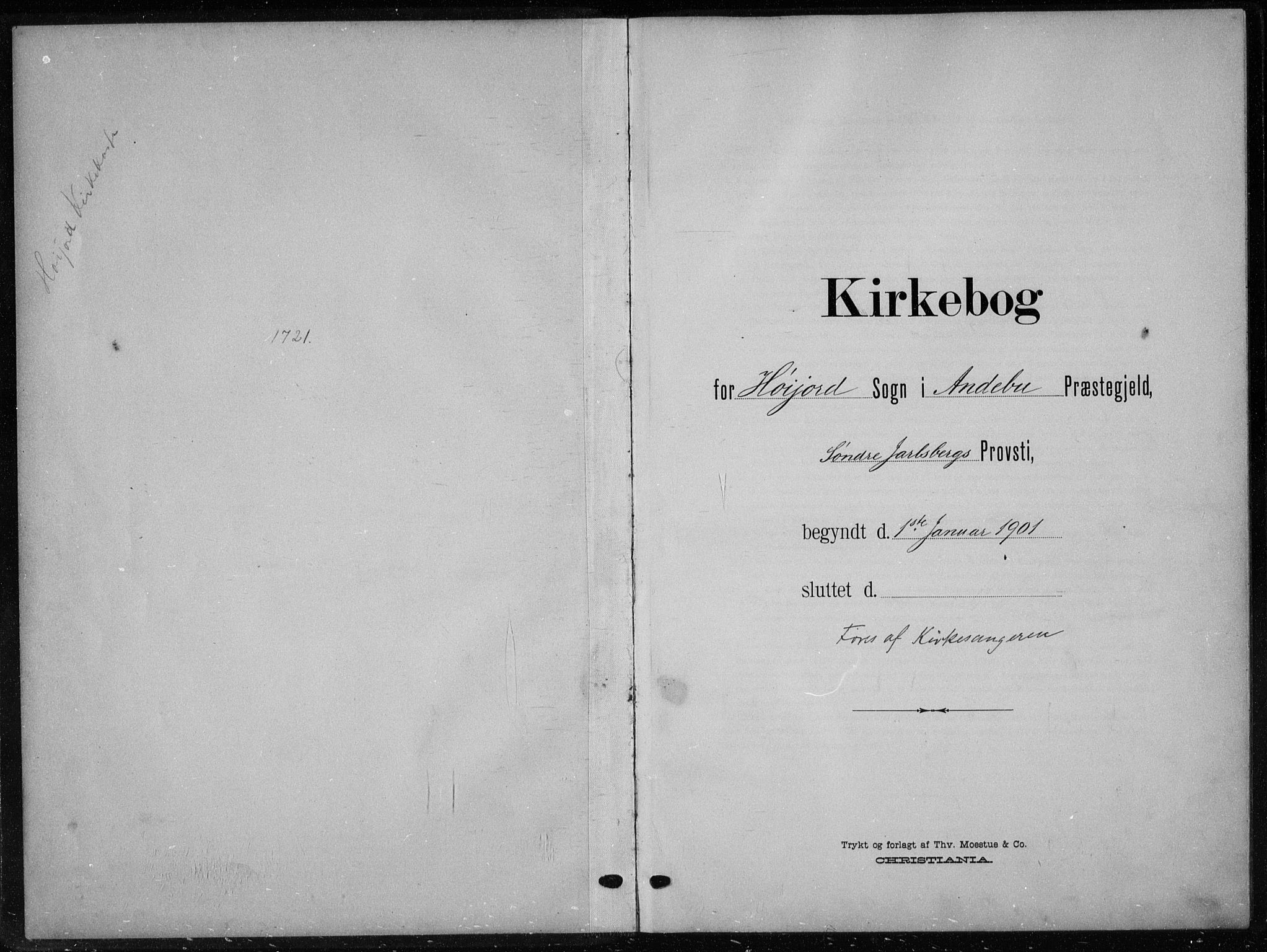 Andebu kirkebøker, AV/SAKO-A-336/G/Gb/L0001: Parish register (copy) no. II 1, 1901-1936