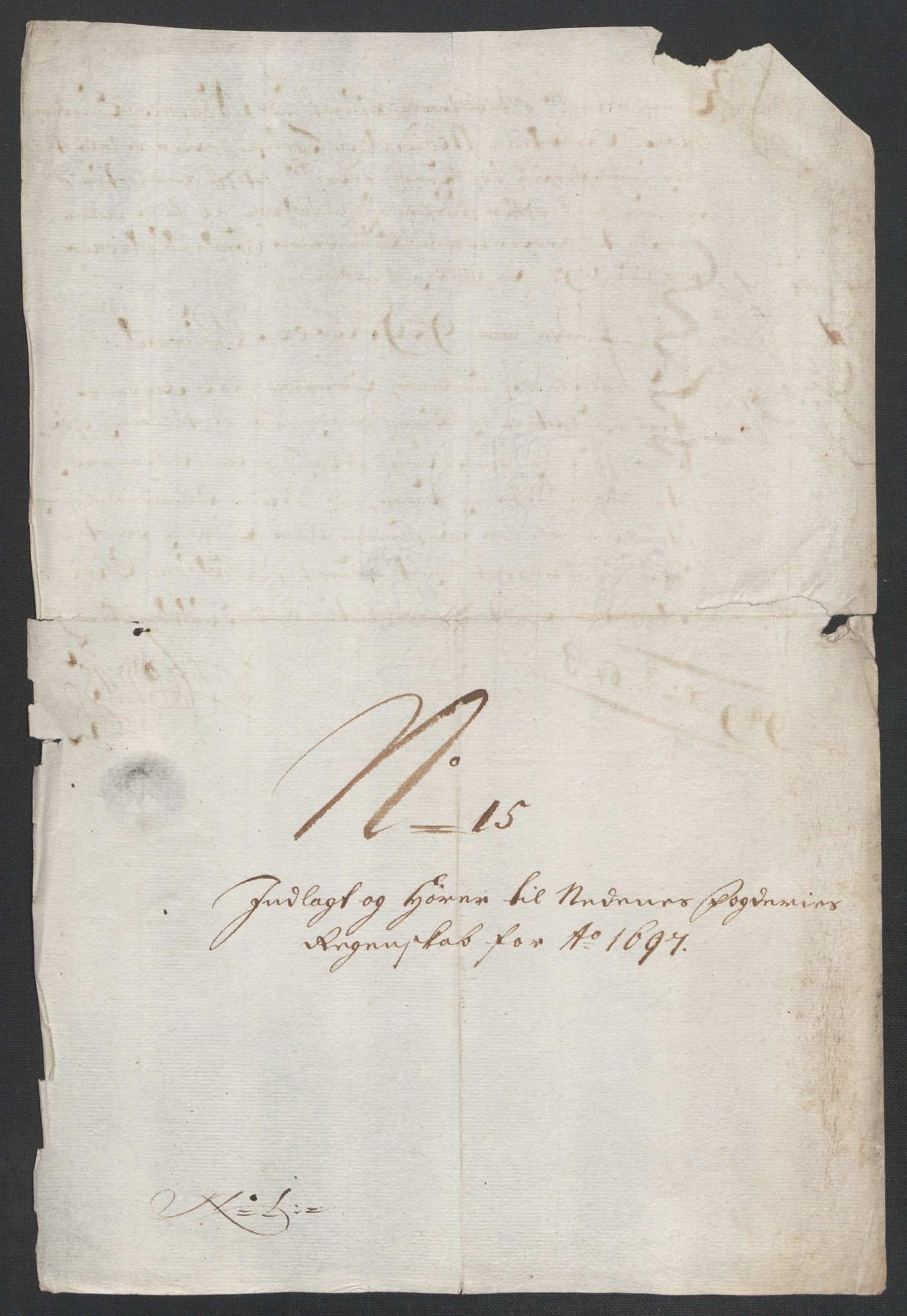 Rentekammeret inntil 1814, Reviderte regnskaper, Fogderegnskap, AV/RA-EA-4092/R39/L2313: Fogderegnskap Nedenes, 1696-1697, p. 207